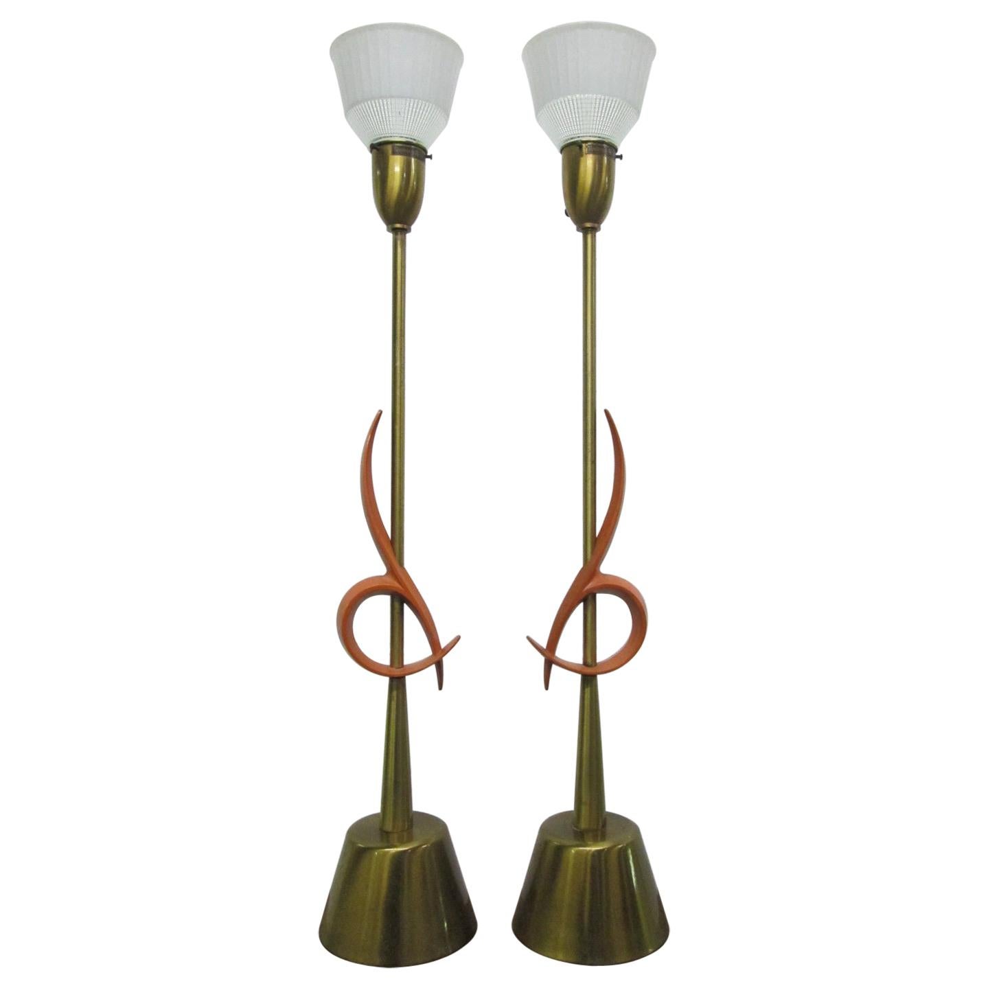 Pair of Large Rembrandt Table Lamps