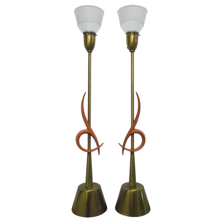 Pair of Large Rembrandt Table Lamps For Sale