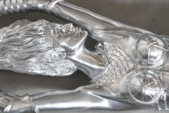 Pair of Large Resin Art Deco Sculptures, Recovered from 90s Cruise Ship