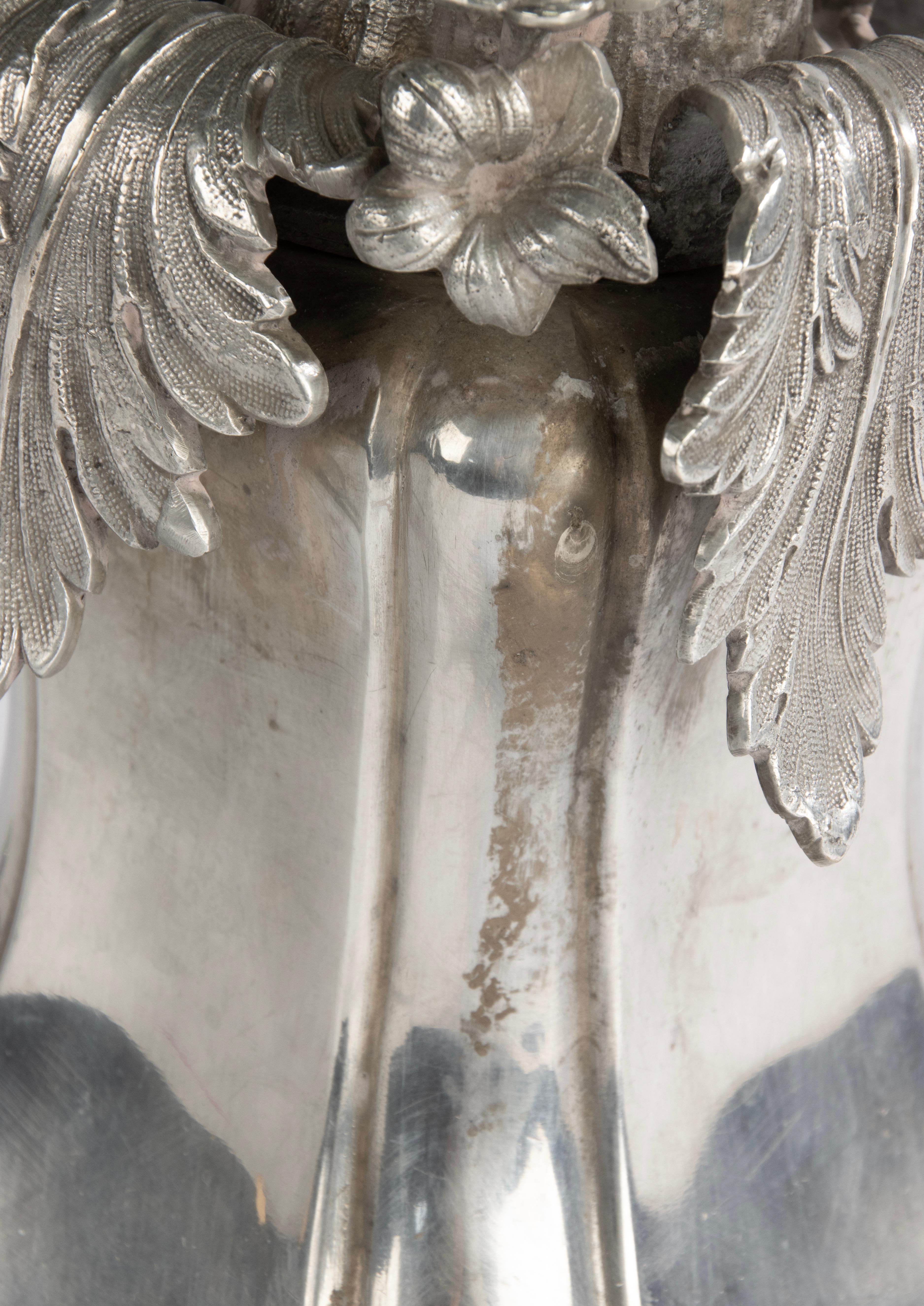 Pair of Large Rococo-Style Candelabra by A.G. Dufva - Sweden - c. 1900 en venta 5