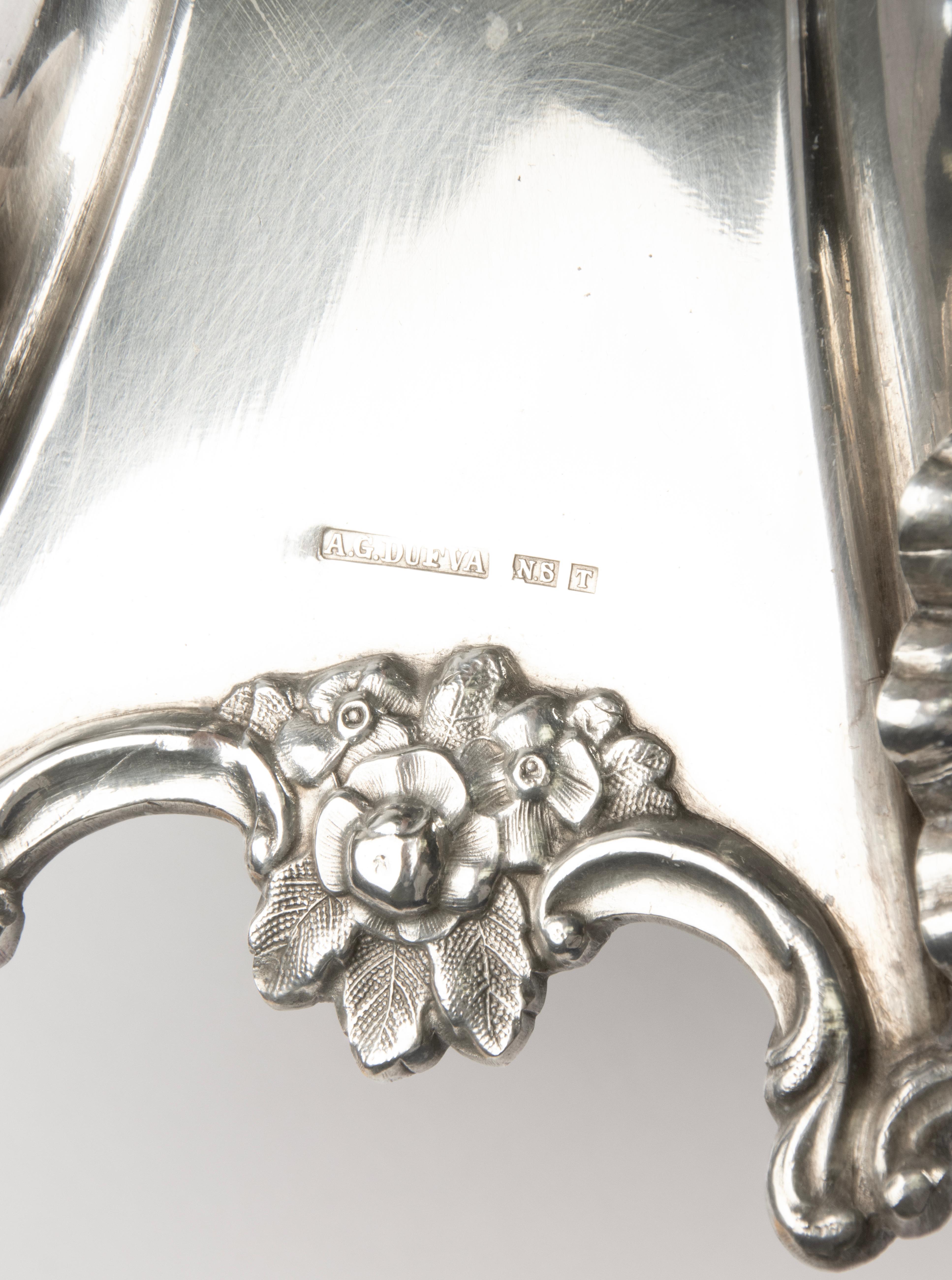 Pair of Large Rococo-Style Candelabra by A.G. Dufva - Sweden - c. 1900 Fines del siglo XIX en venta