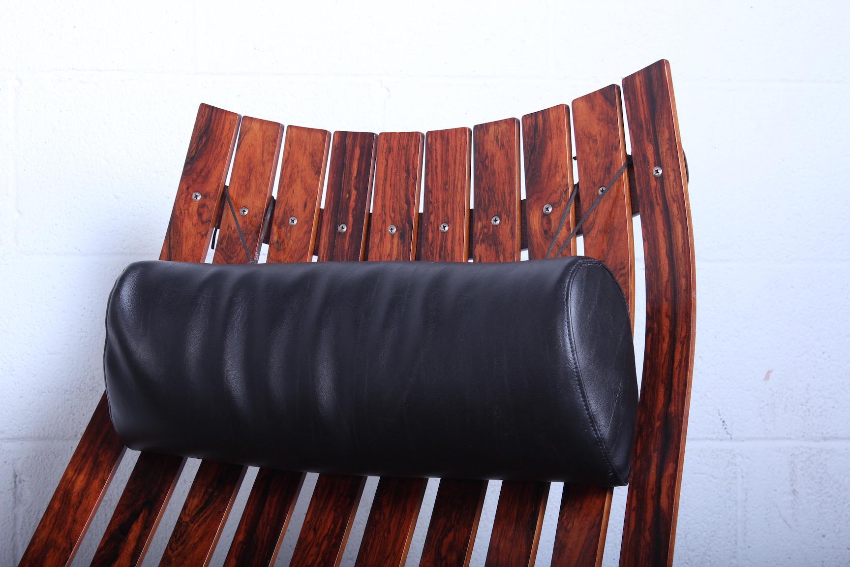 Pair of Large Rosewood Lounge Chairs by Hans Brattrud 1