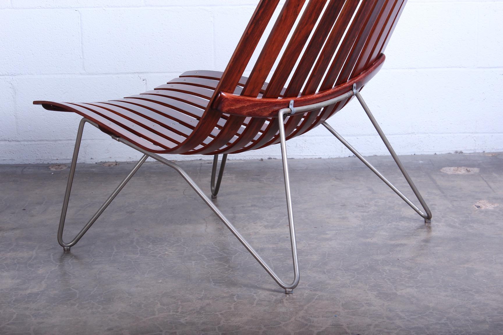 Pair of Large Rosewood Lounge Chairs by Hans Brattrud 4