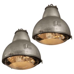 Used Pair of Large Saunier Duval Pendant Lights