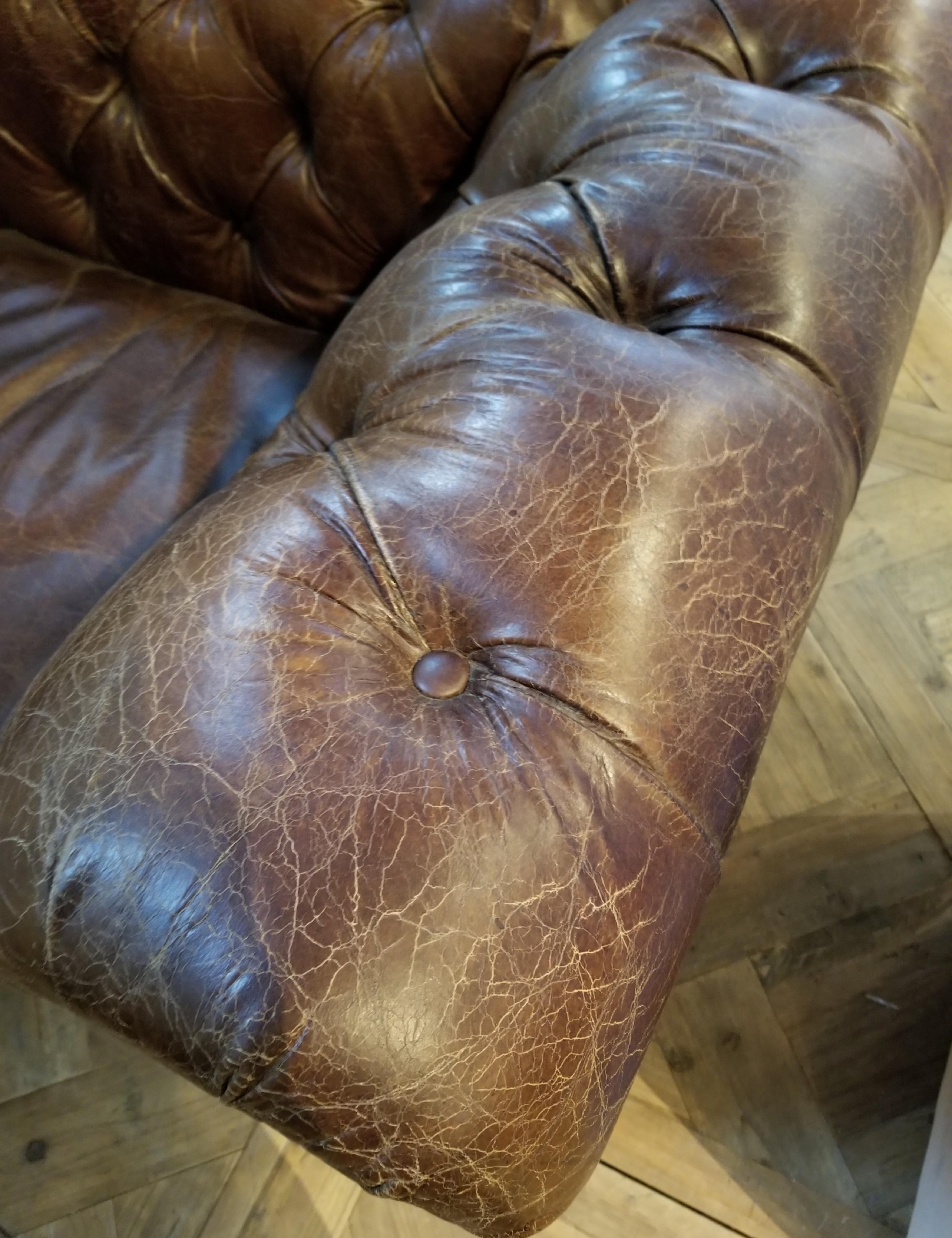 large leather club chair