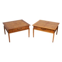 Vintage Pair of Large Scale End Tables by Lubberts & Mulder for Tomlinson