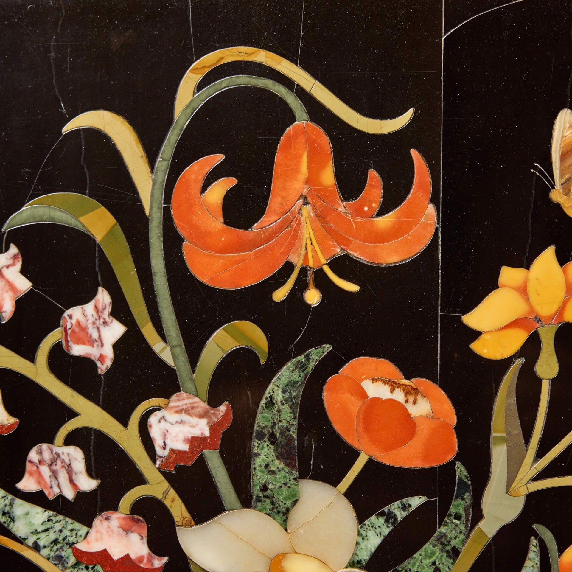 19th Century Pair of Large Scale Italian Pietra Dura Panels, after Corbarelli For Sale