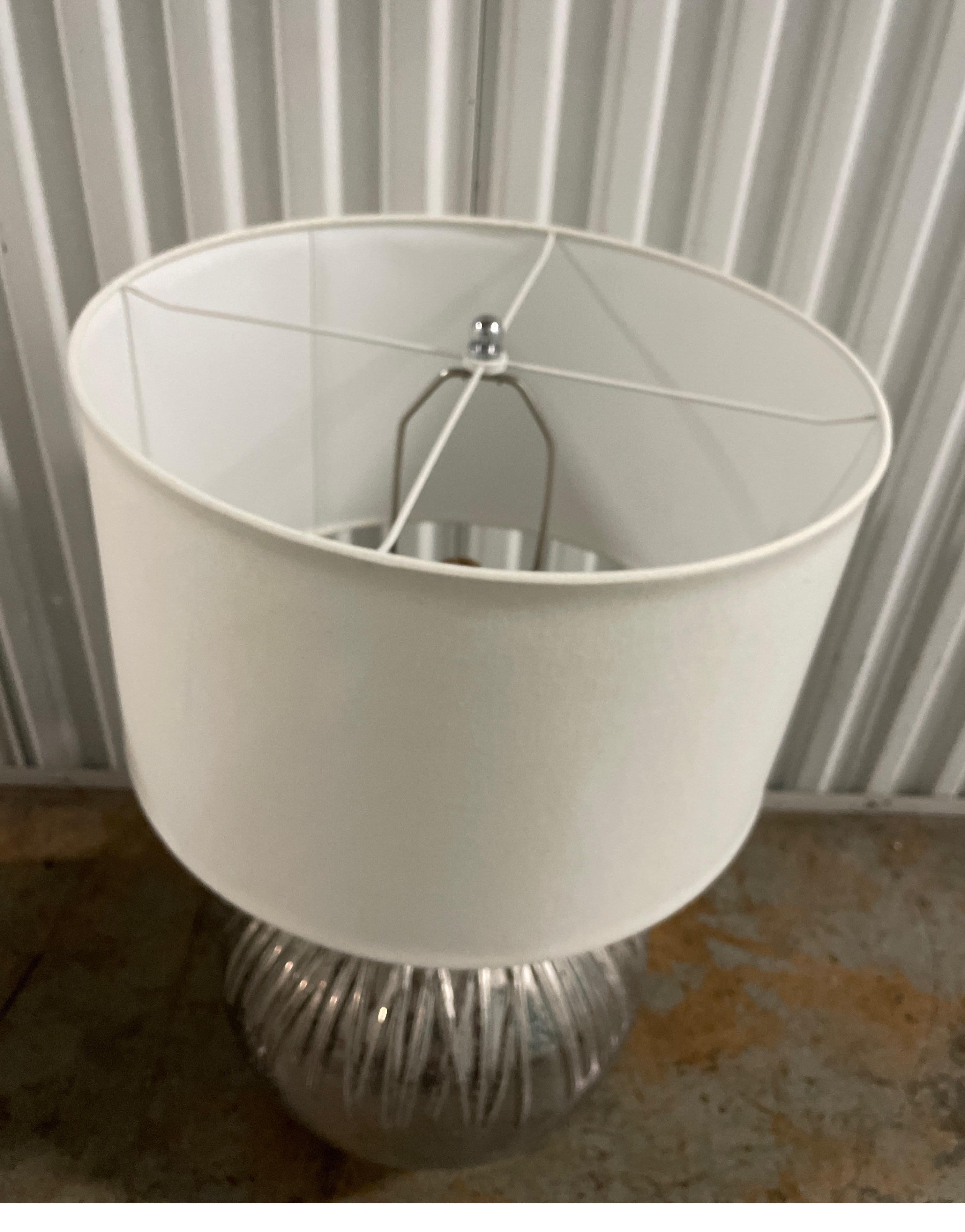 Paire de grandes lampes en verre de type mercuré organique de grande taille en vente 4