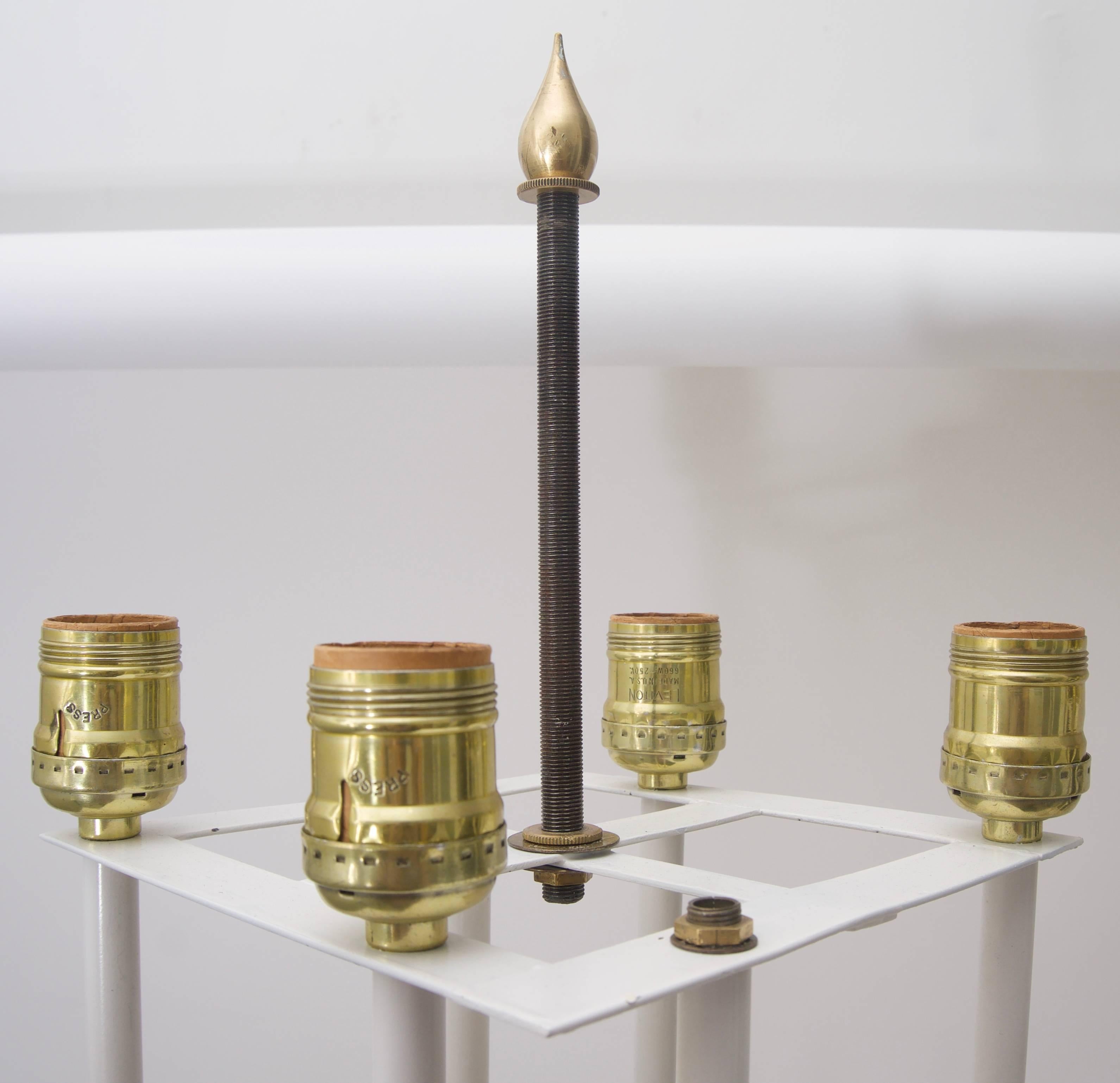 Pair of Large Scale Stiffel Brass and Marble Table Lamps 2