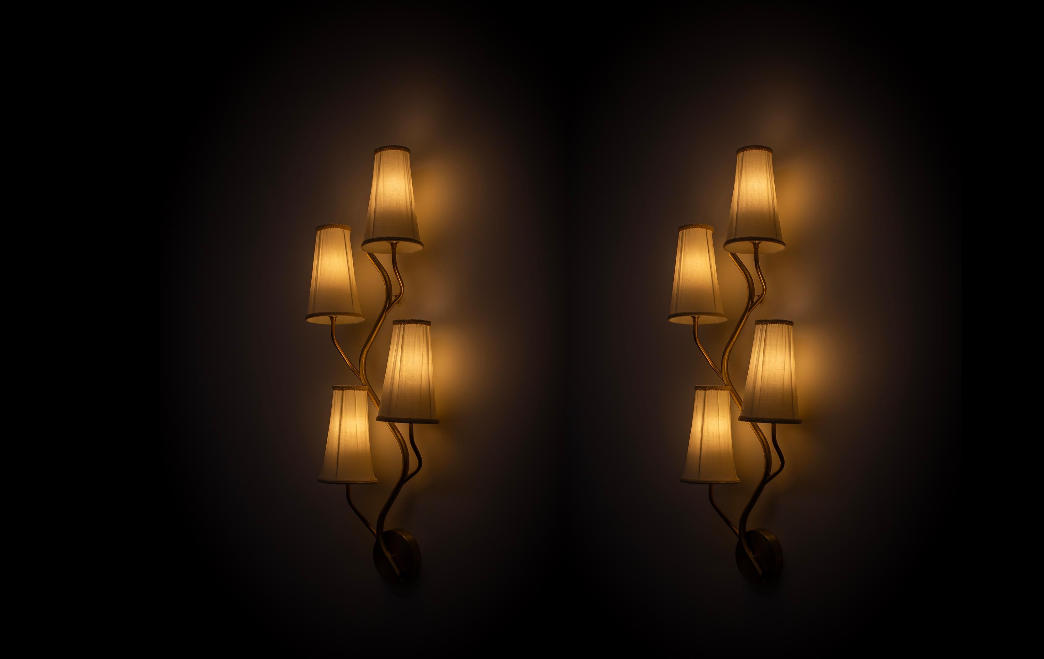 Pair of Large Scandinavian Wall Lights, Norway For Sale 4