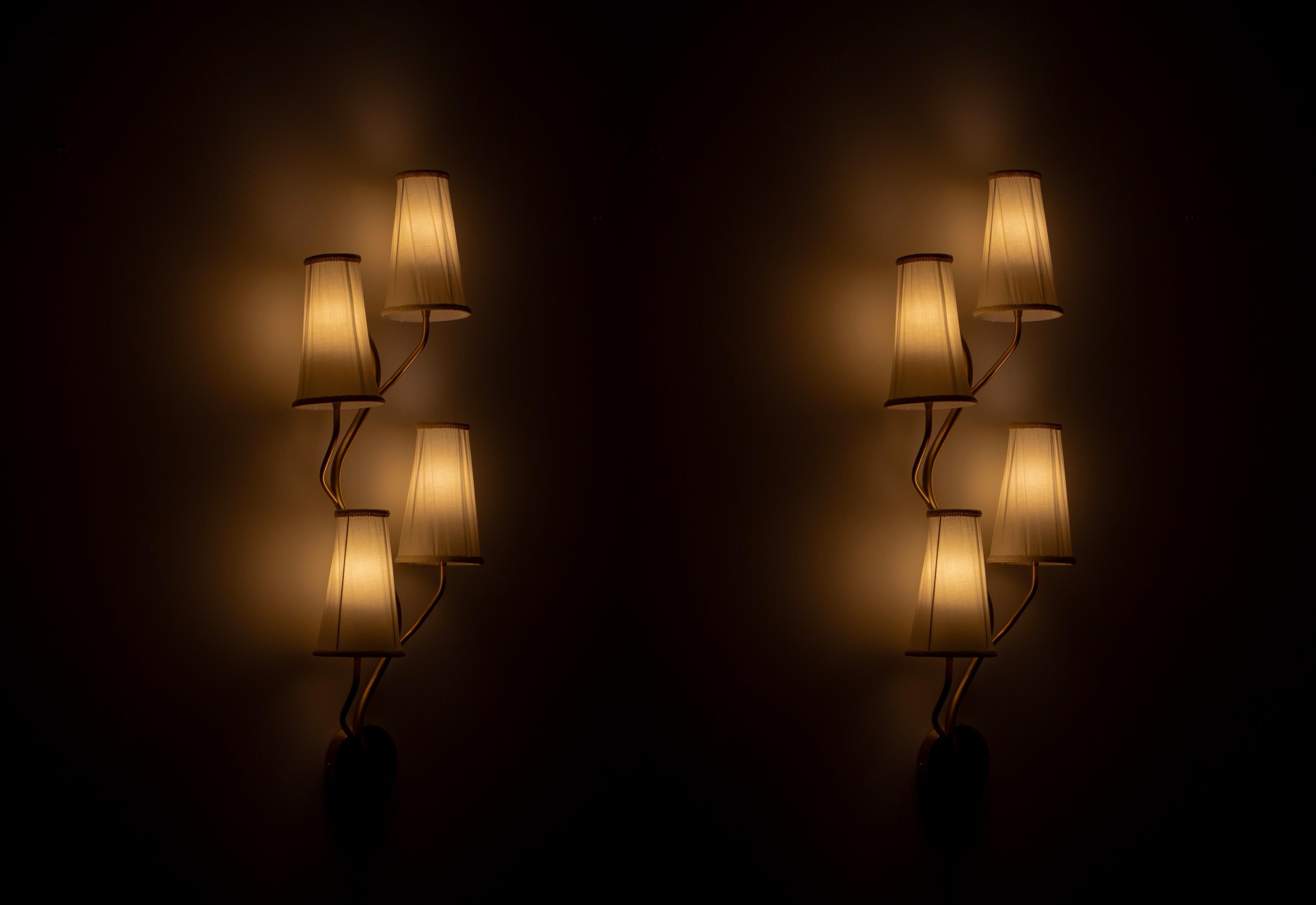 Pair of Large Scandinavian Wall Lights, Norway For Sale 5