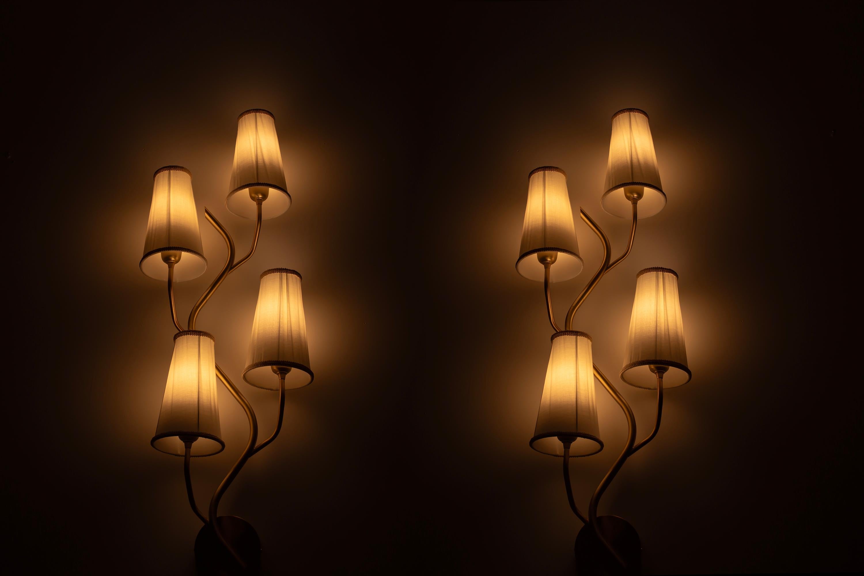 Pair of Large Scandinavian Wall Lights, Norway For Sale 6