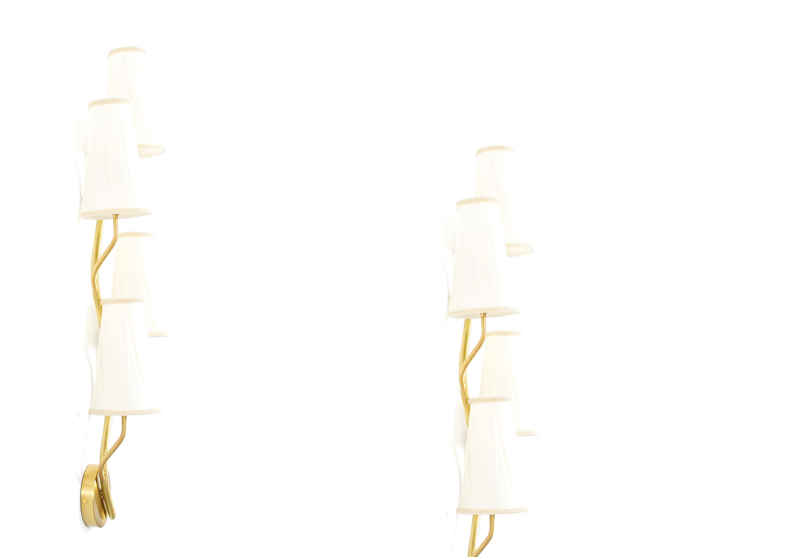 Contemporary Pair of Large Scandinavian Wall Lights, Norway For Sale