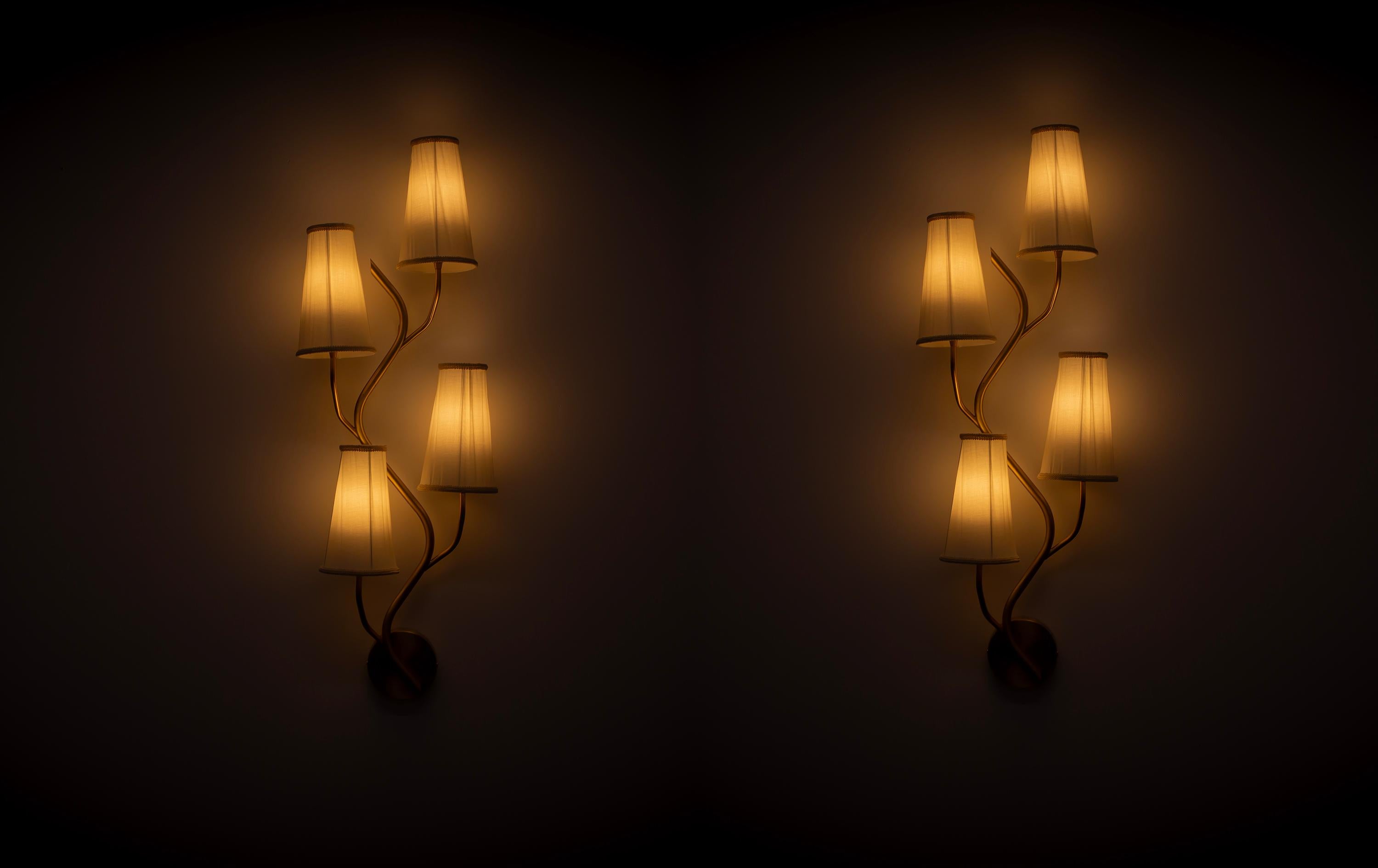 Pair of Large Scandinavian Wall Lights, Norway For Sale 3