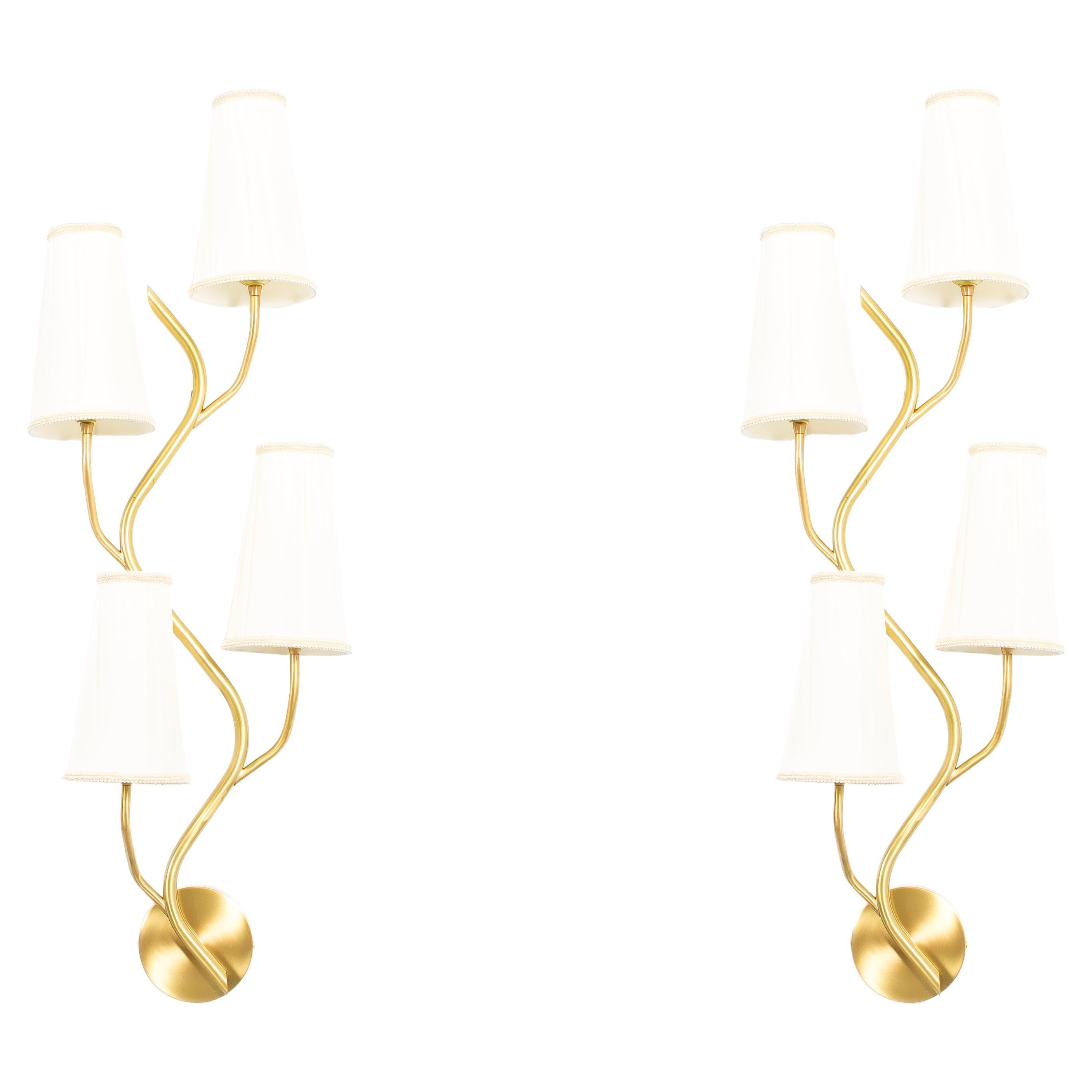 Pair of Large Scandinavian Wall Lights, Norway