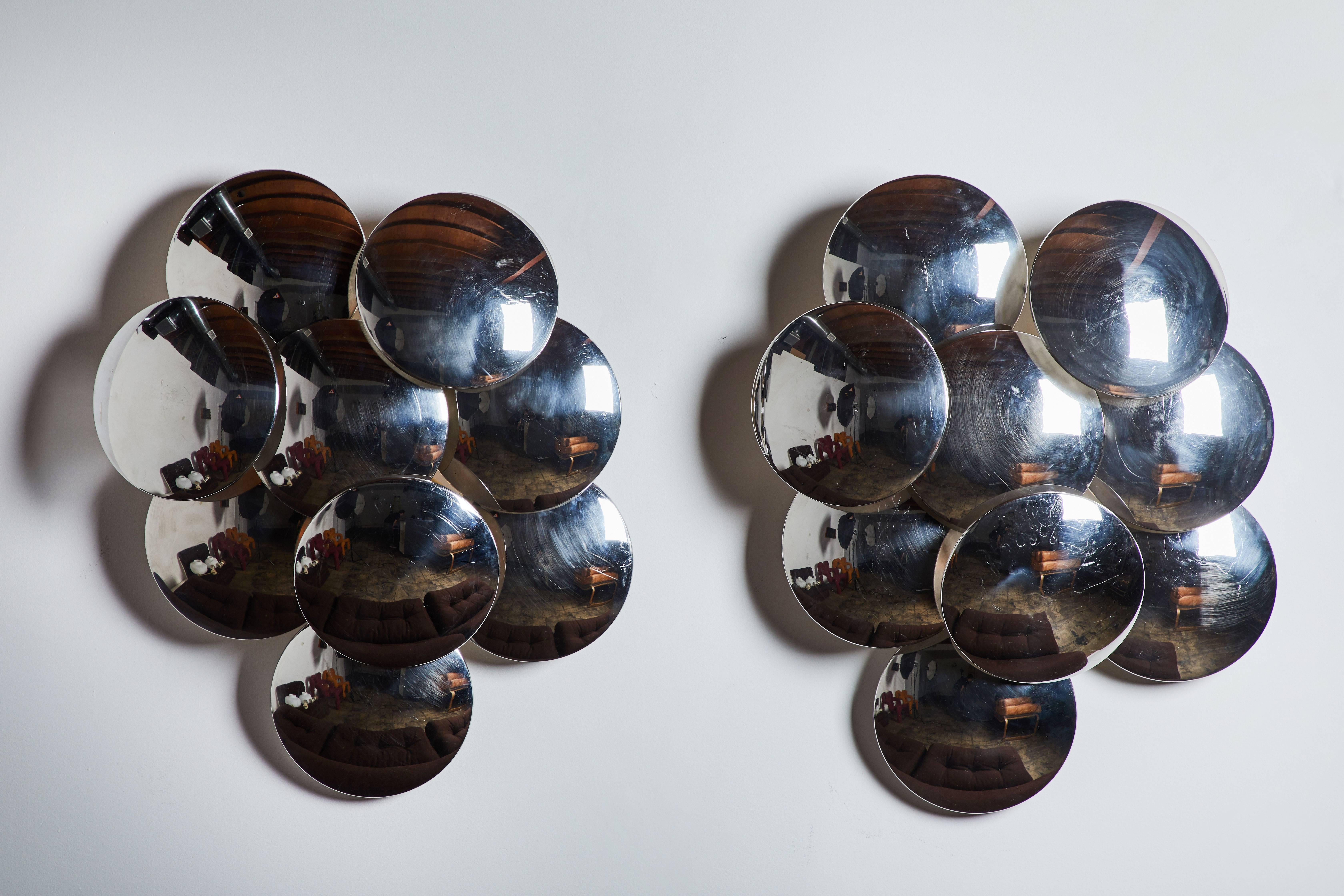 Lacquered Pair of Large Sconces by Goffredo Reggiani