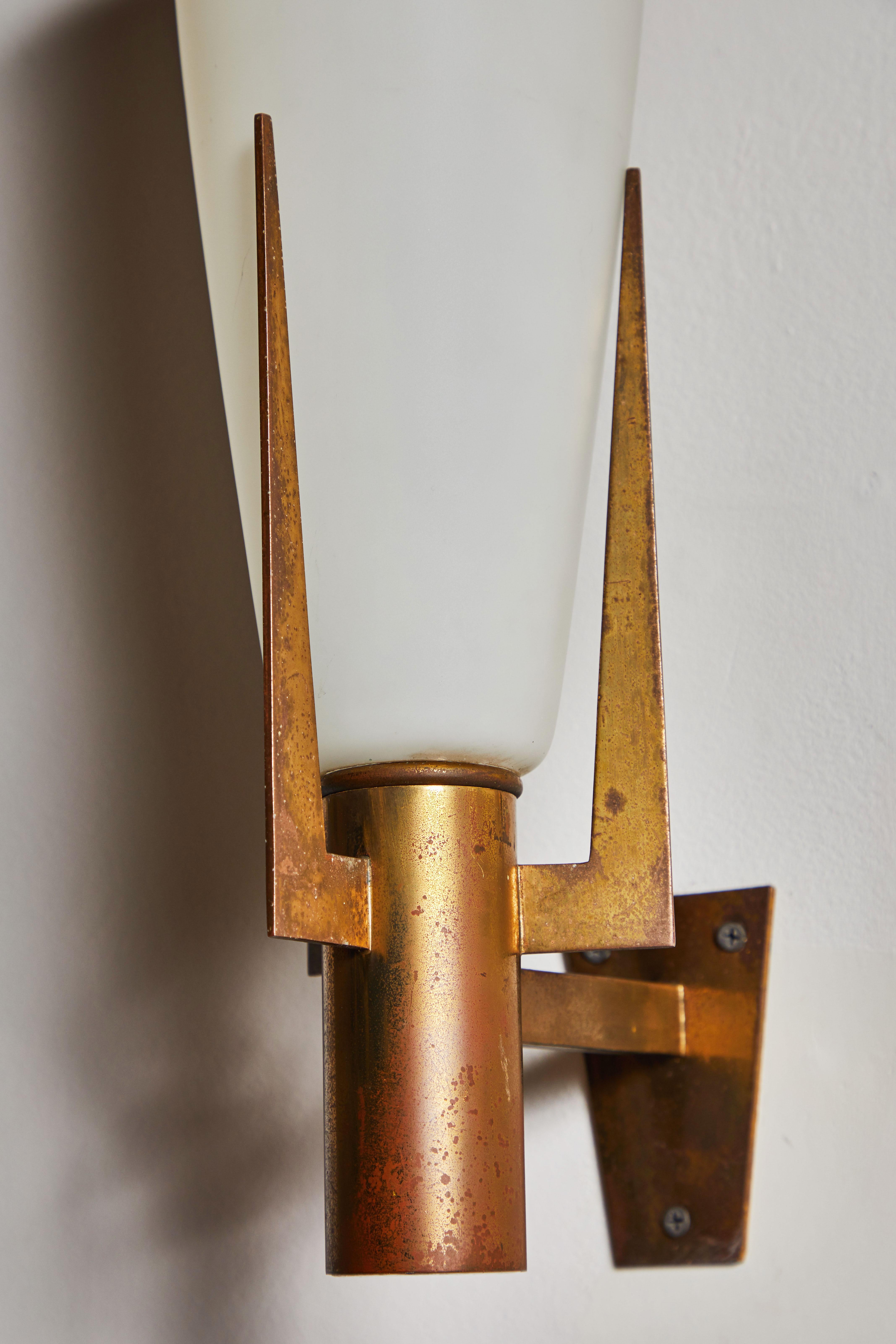 Mid-20th Century Pair of Large Sconces by Stilnovo