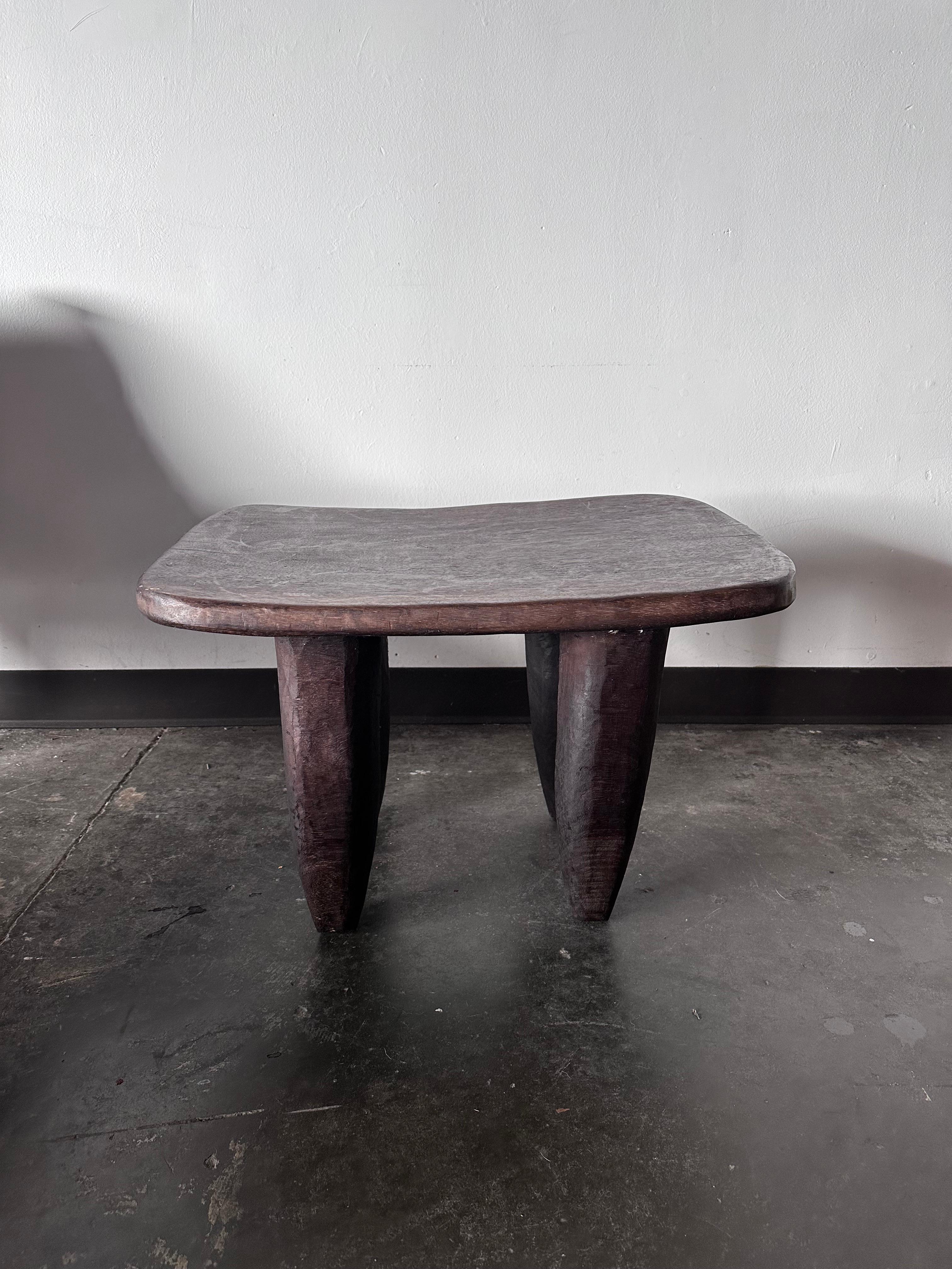 Tribal Pair of Large Senufo Stools, Tables from Mali