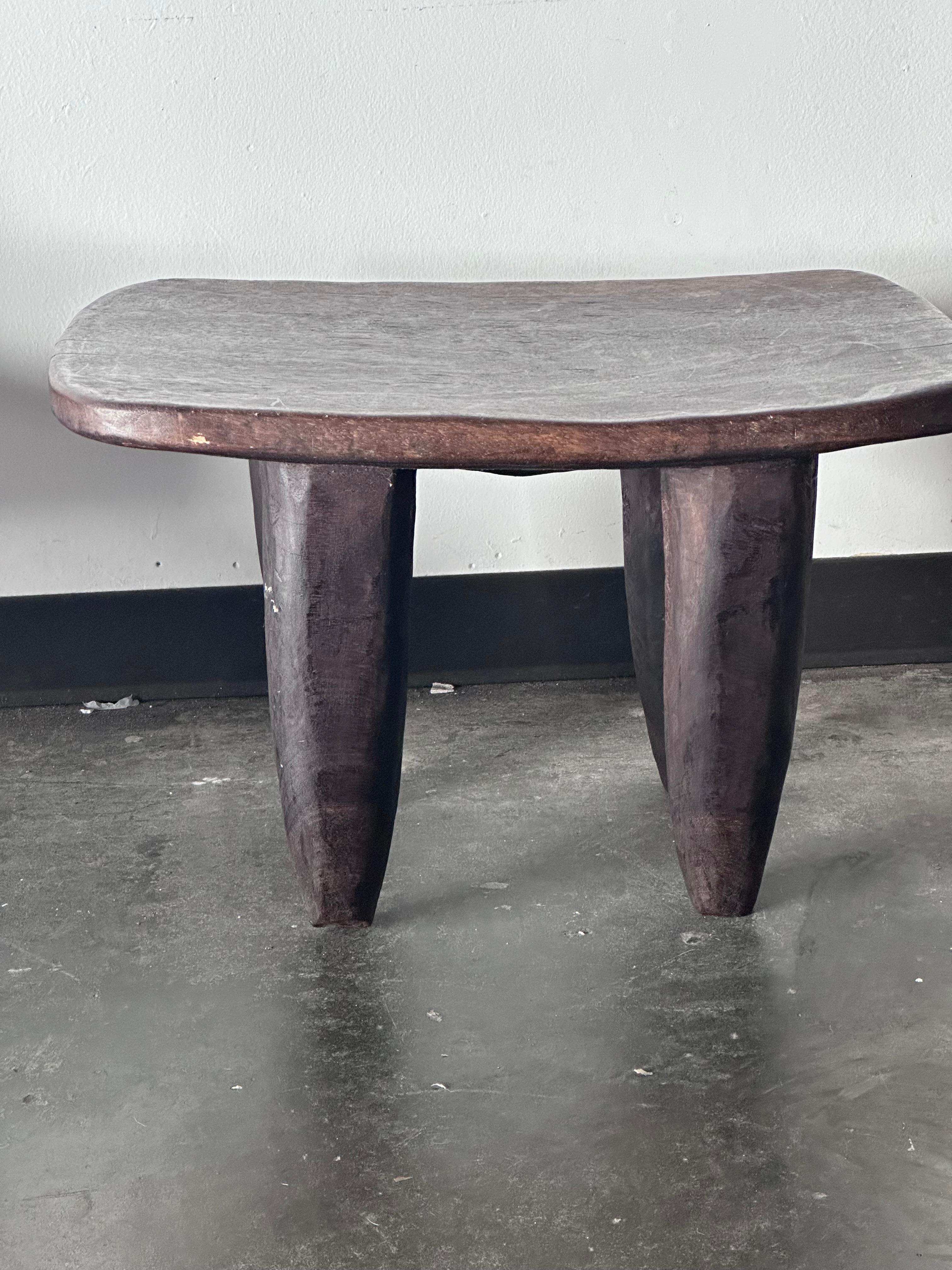 Pair of Large Senufo Stools, Tables from Mali In Good Condition In Nashville, TN
