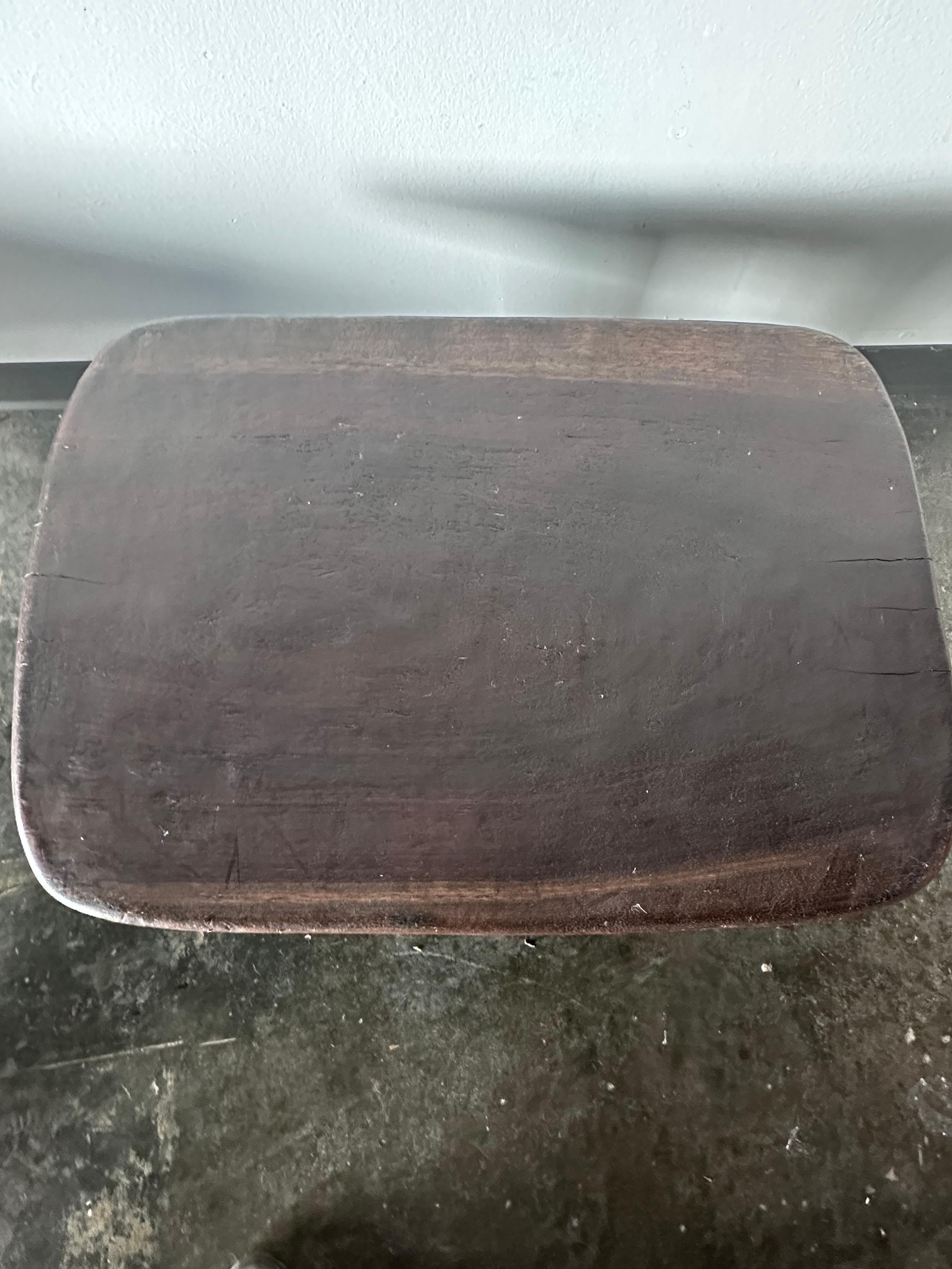 Wood Pair of Large Senufo Stools, Tables from Mali