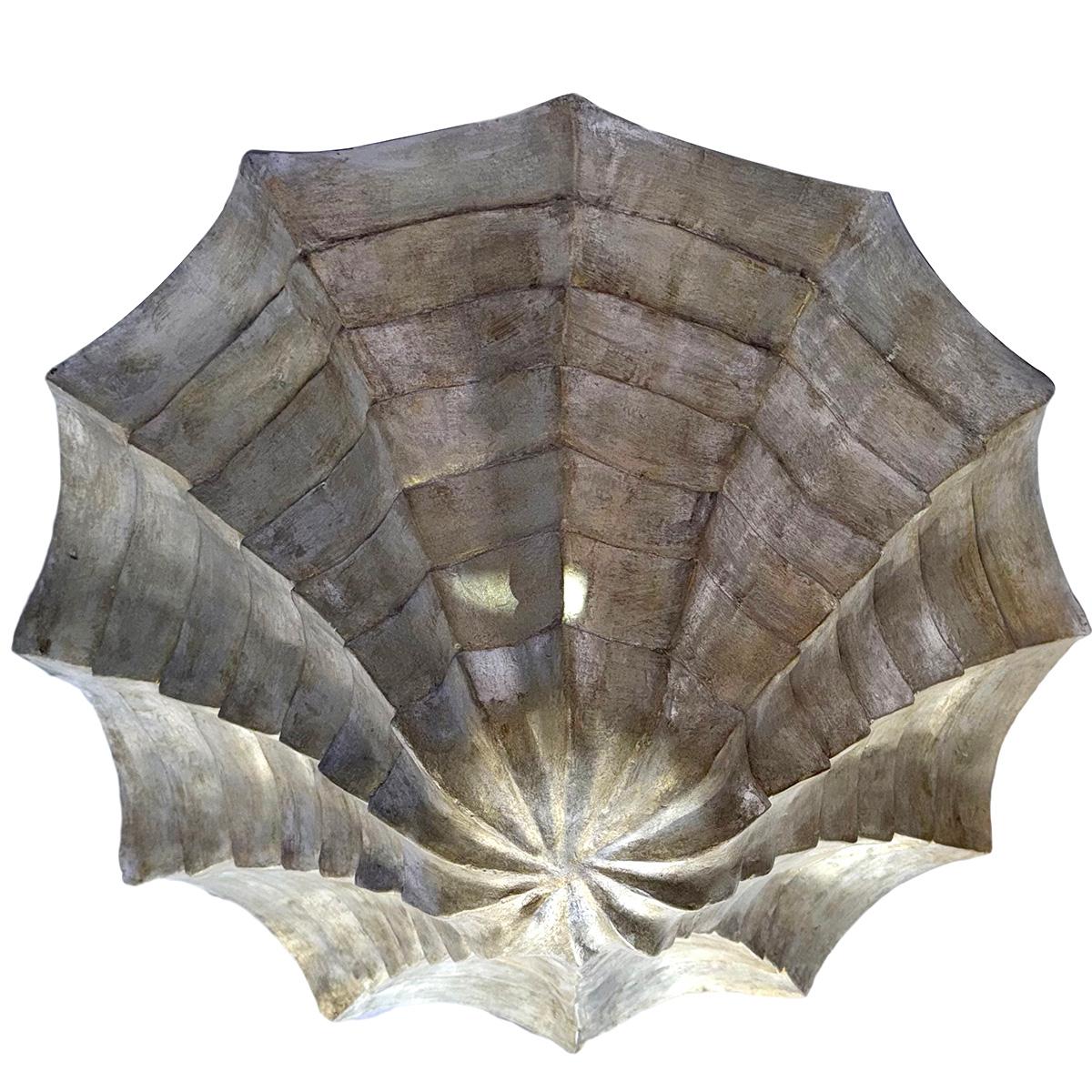Mid-20th Century Set of Large Shell Plaster Fixtures.  Sold Individually For Sale