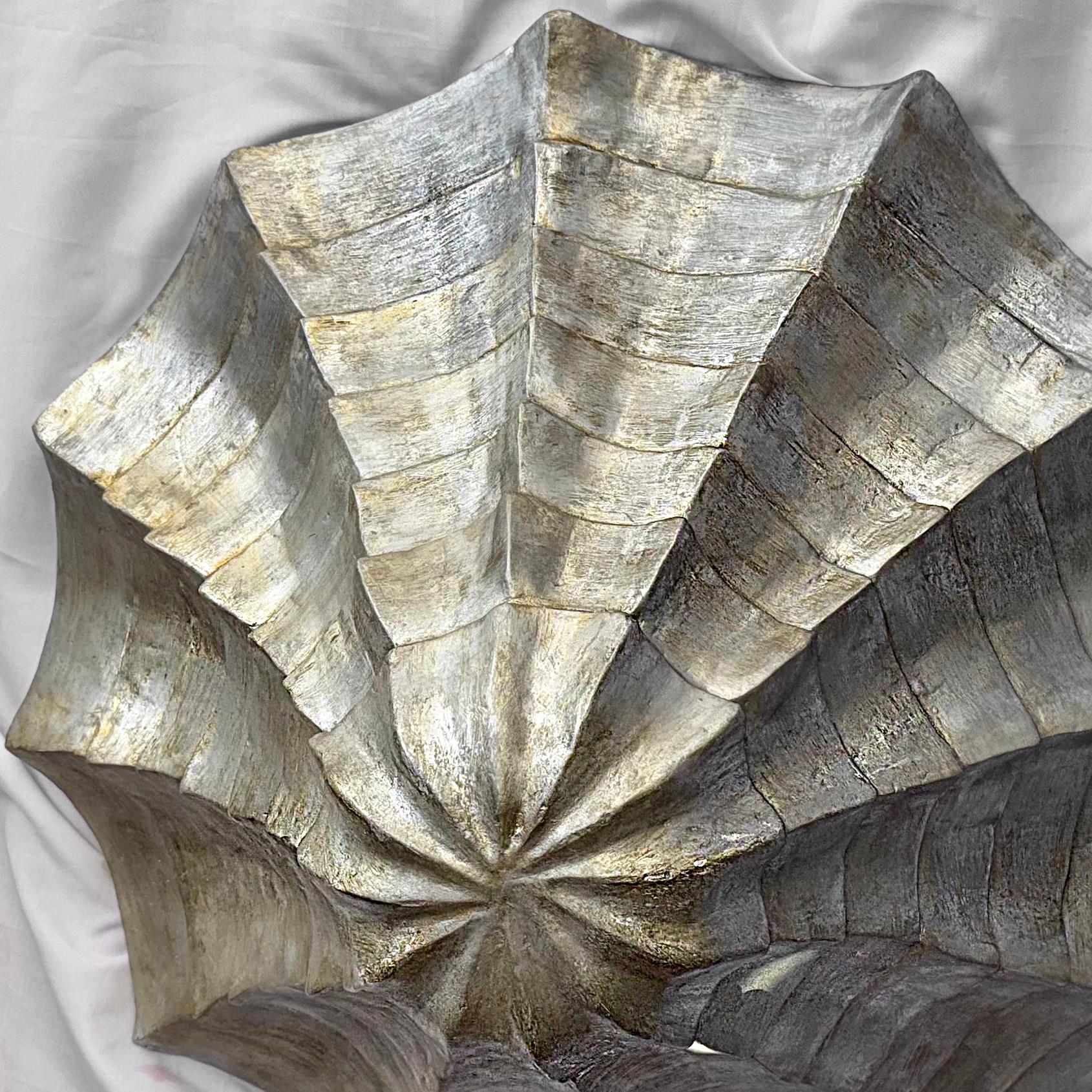 Set of Large Shell Plaster Fixtures.  Sold Individually For Sale 2