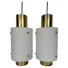 Pair of Large Size Paavo Tynell Pendant Lights by Taito Oy - 1950s