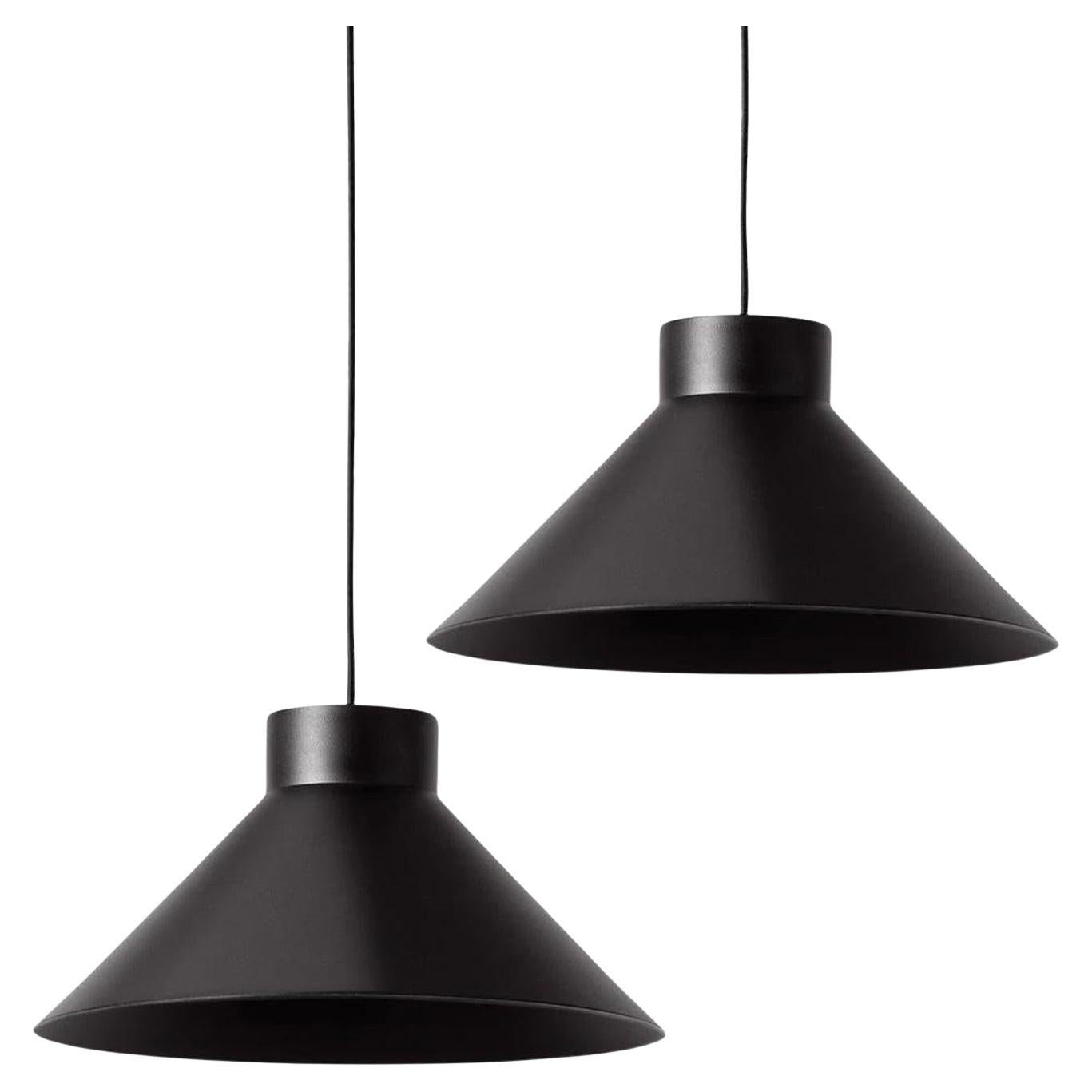Pair of Large 'Smusso' Pendant Lamps by Matti Syrjälä for Innolux For Sale