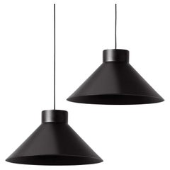 Pair of Large 'Smusso' Pendant Lamps by Matti Syrjälä for Innolux