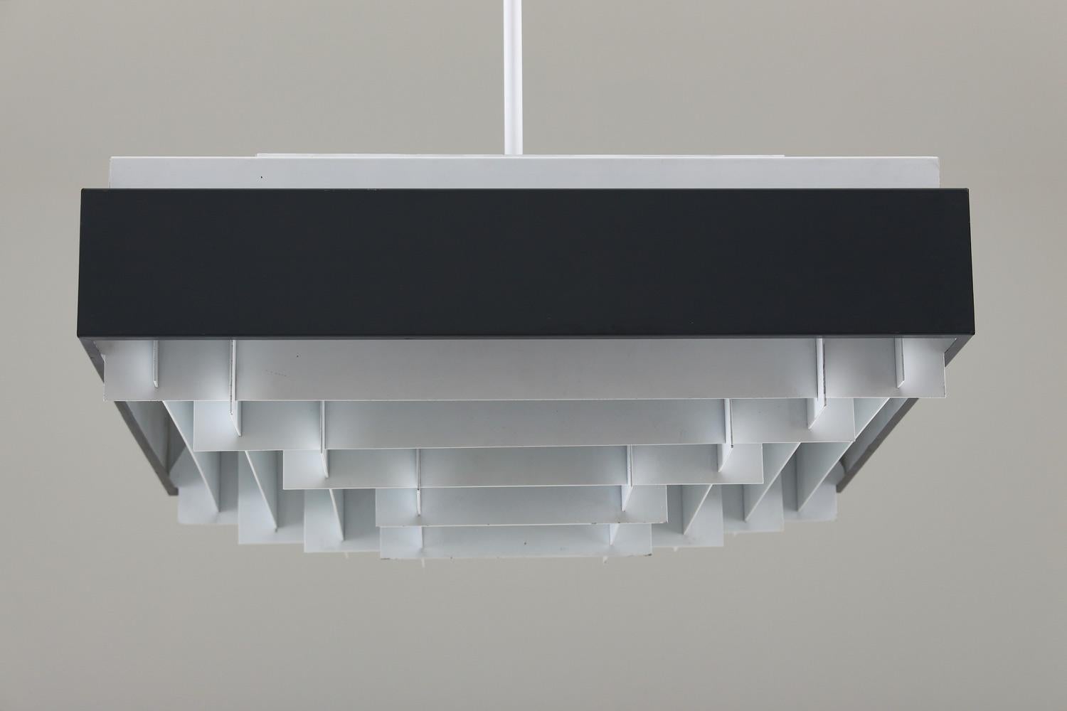 Large Square Swedish Midcentury Pendant For Sale 1