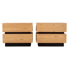 Pair of Large Stacked Box Nightstands by Lawson-Fenning