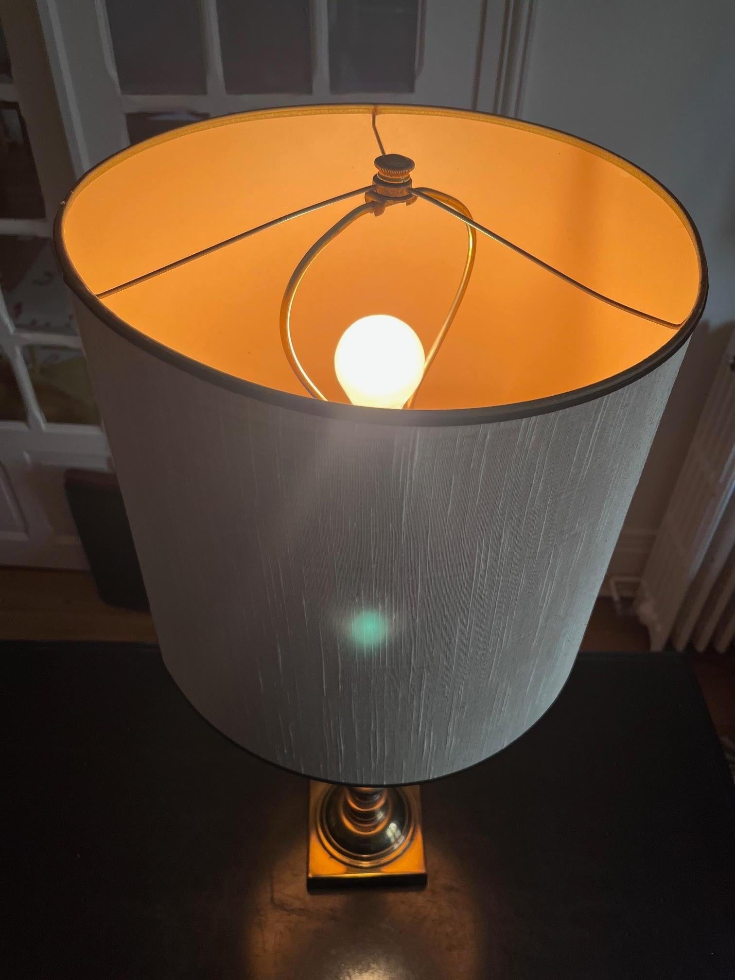 Paire de grandes lampes Stiffel en laiton en vente 5