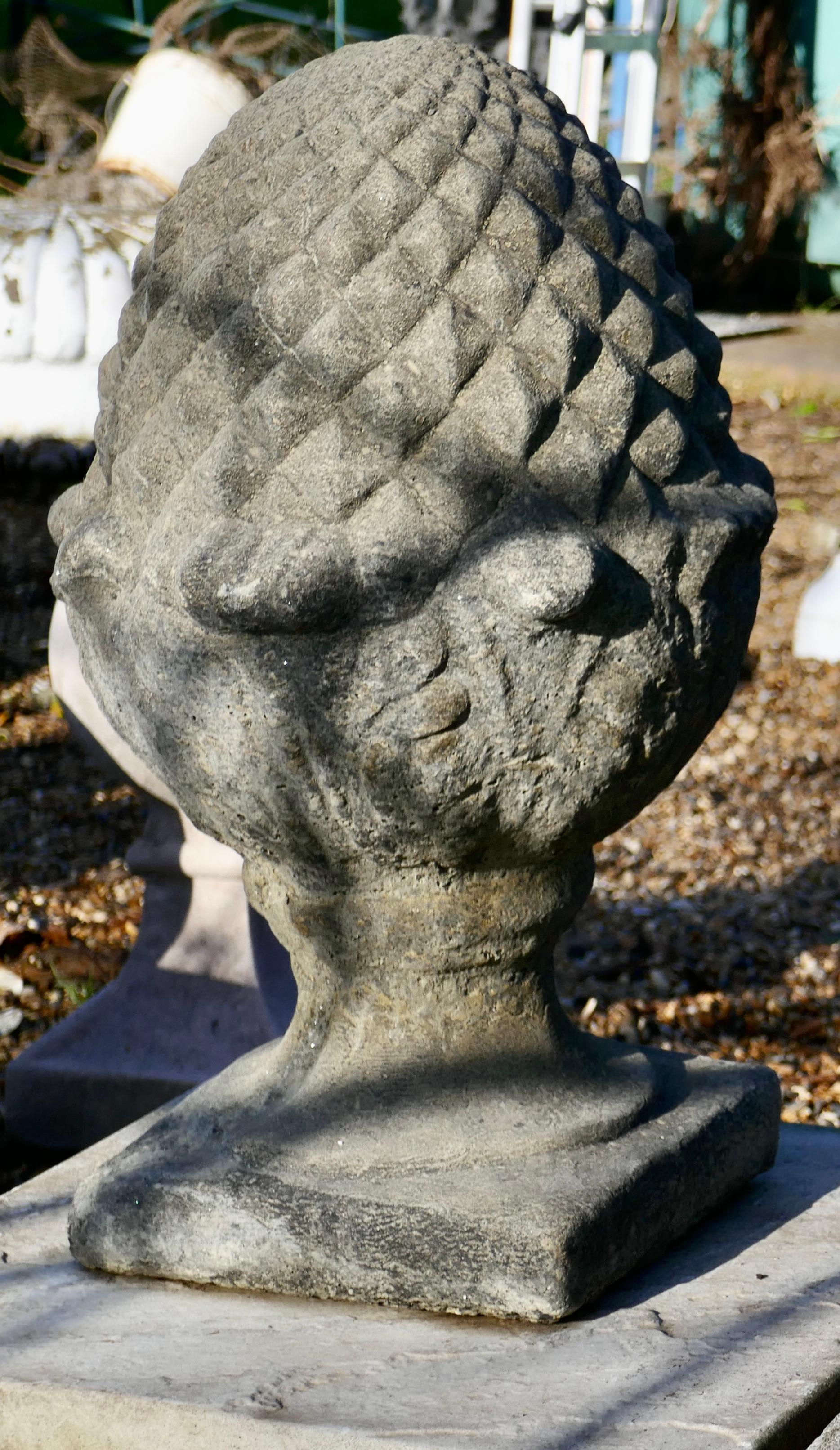 pine cone statue