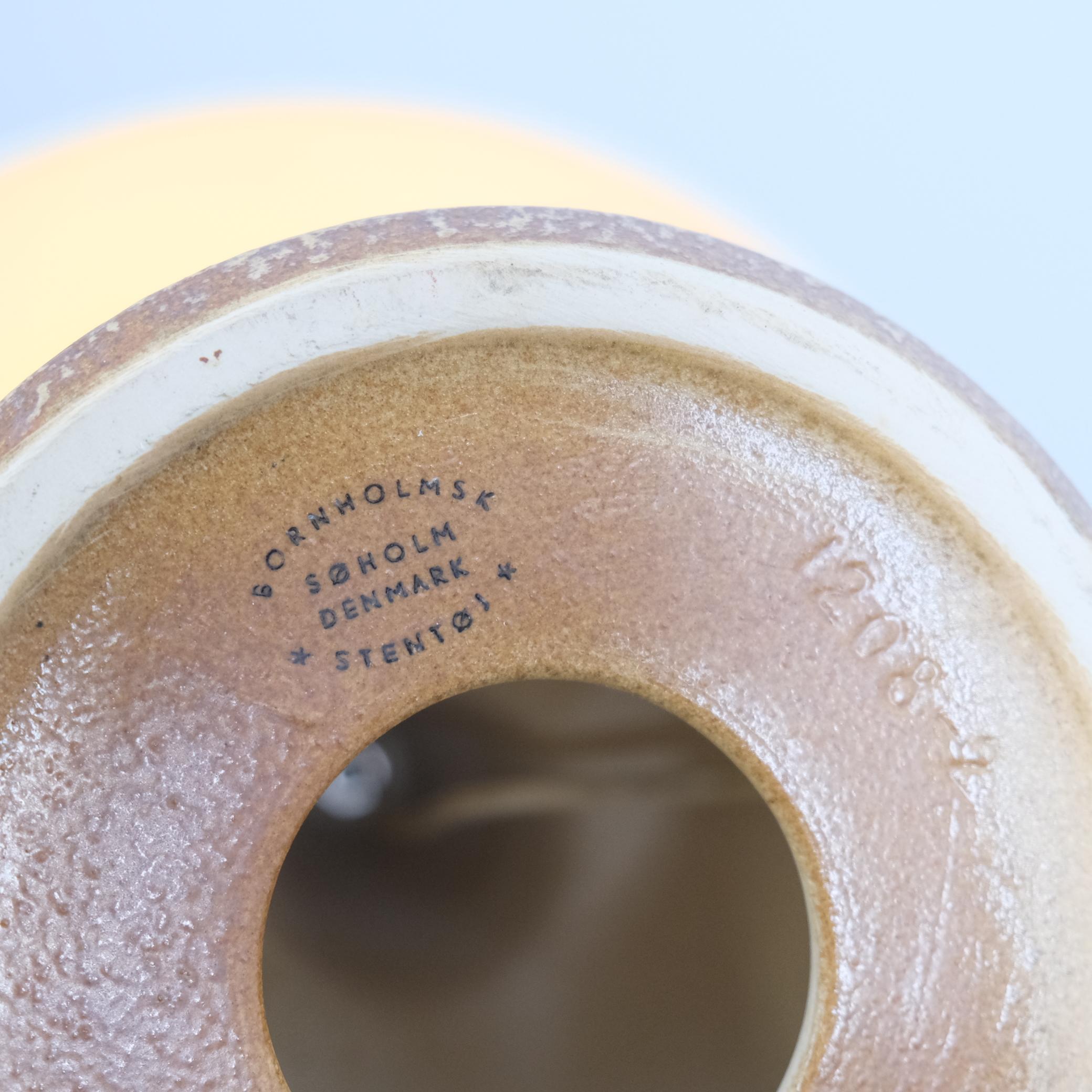 Paire de grandes lampes de table en grès, Søholm, Bornholm Danemark 1960/70s en vente 10