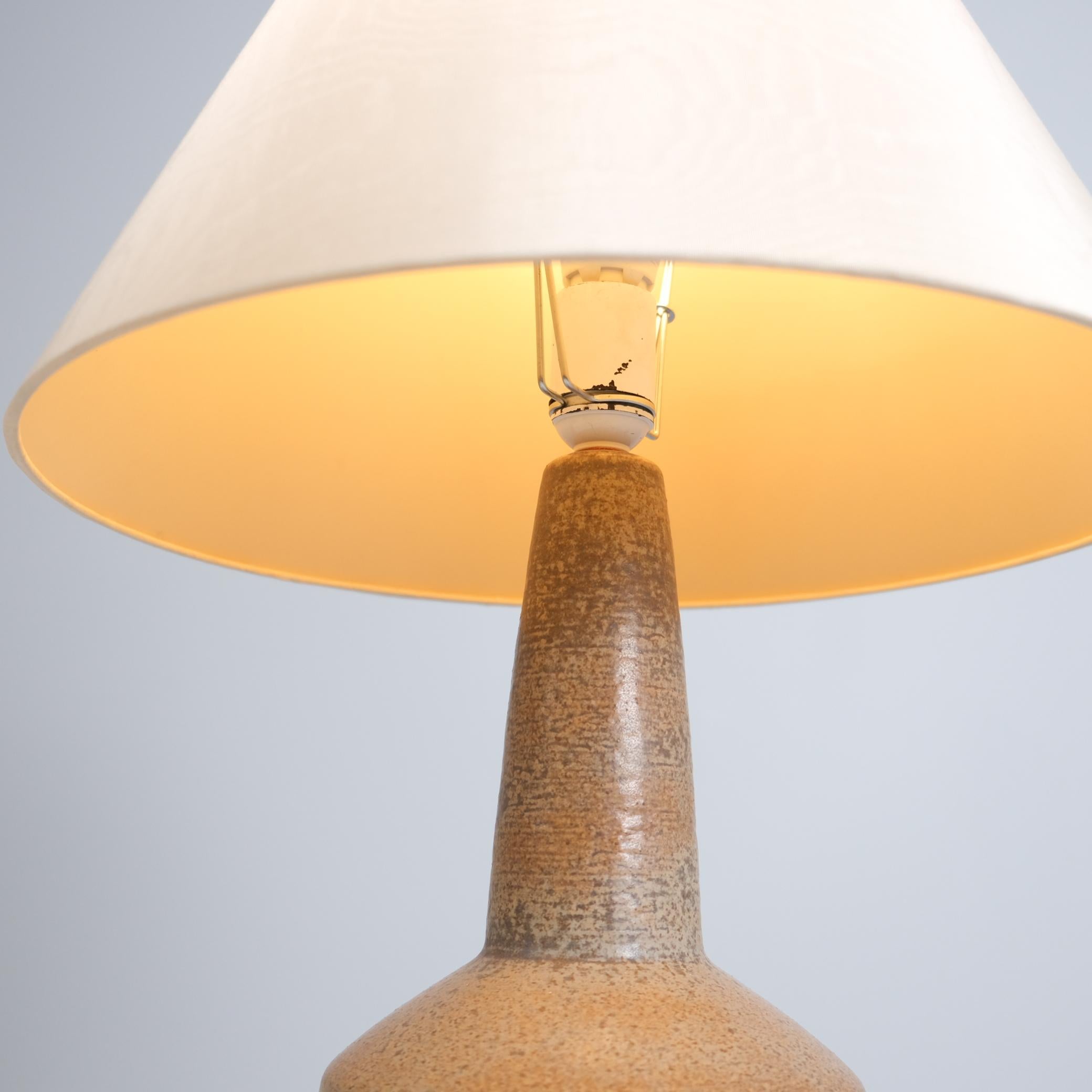 Paire de grandes lampes de table en grès, Søholm, Bornholm Danemark 1960/70s en vente 2