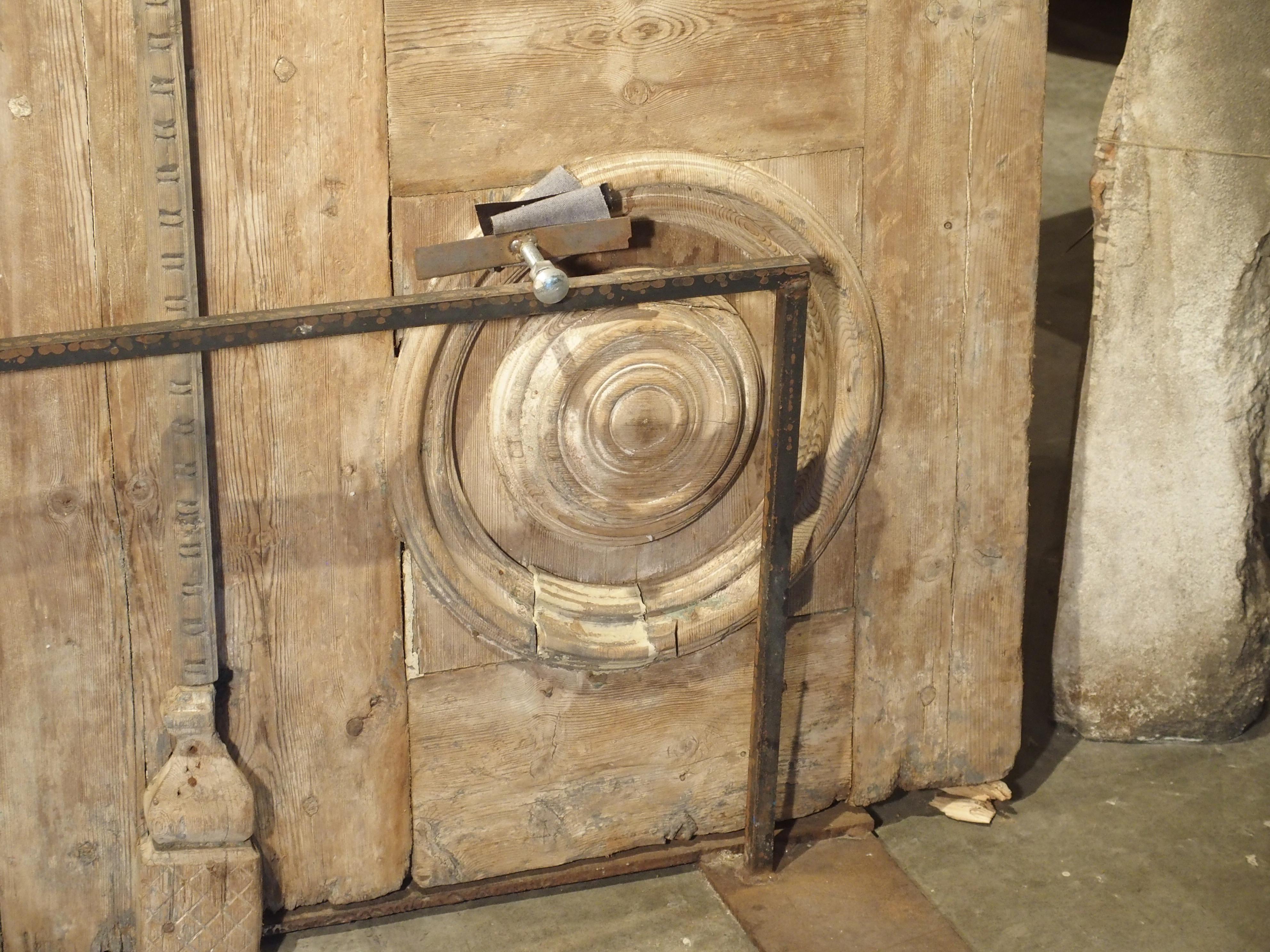 Pair of Large Stripped Antique Entry Doors from Cairo, Egypt, circa 1900 6