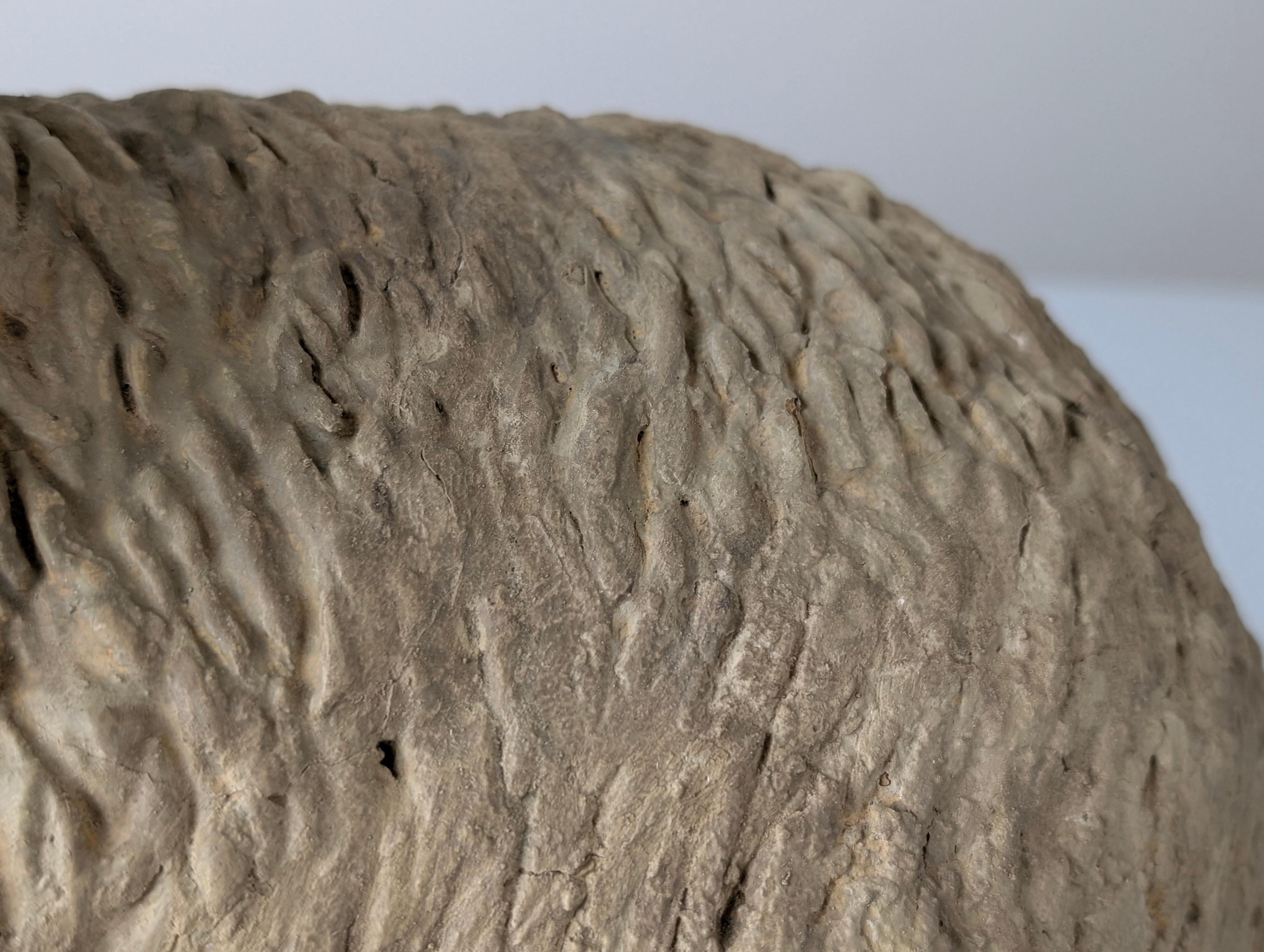 Pair of Large Stucco Sheep Sculptures, Early 20th Century, Farm Animals For Sale 6