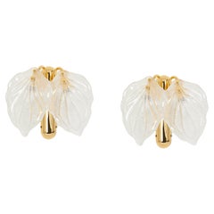 Pair of Large Stunning Murano Glass Wall Sconce by Novaresi, Italy, 1970s