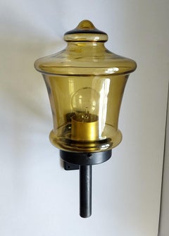 Pair of Large Swedish Fagerhults Vintage Modernist Wall Lights Sconces, 1960s