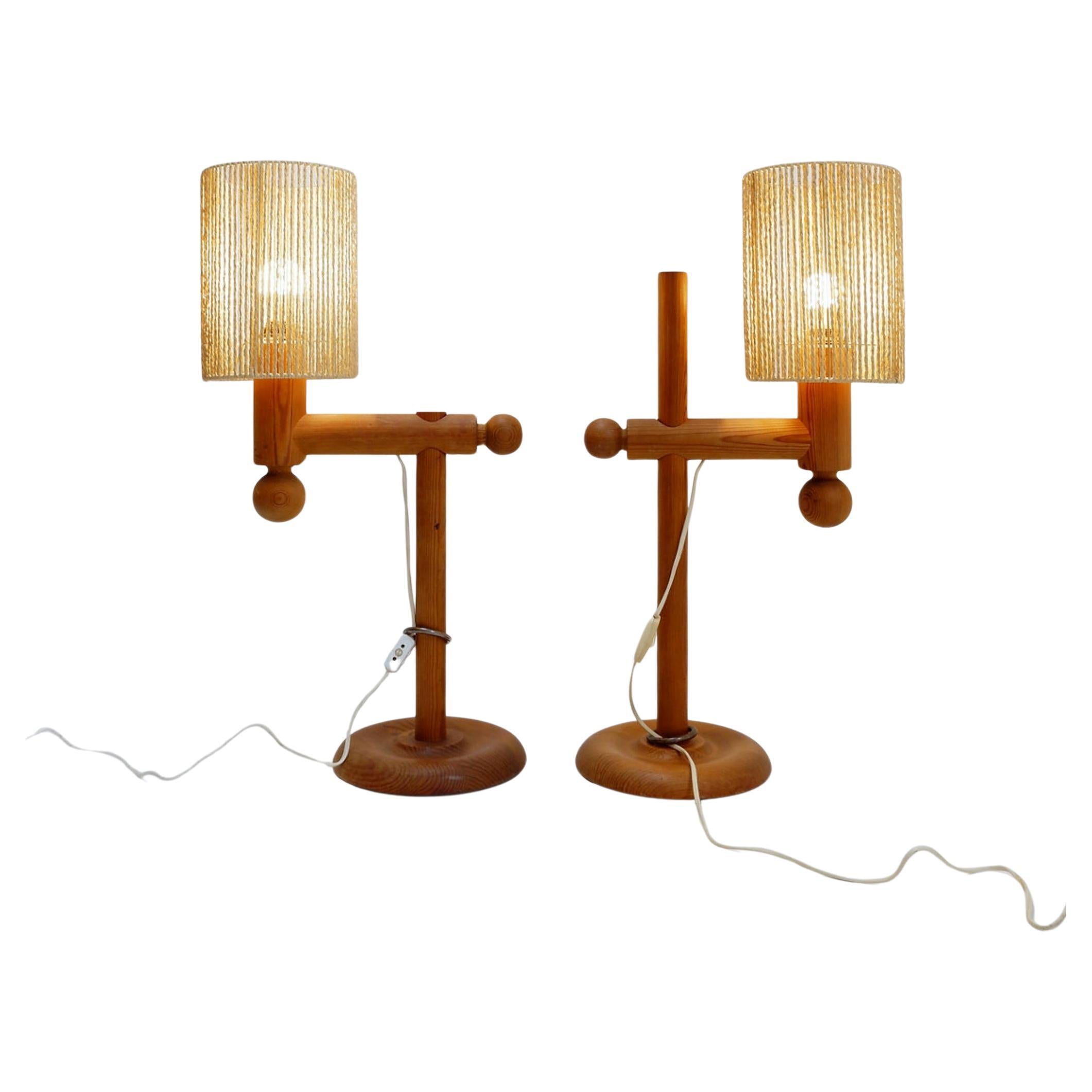 Paire de grandes lampes de table par Uno
Östen Kristiansson pour Luxus, 1960/70