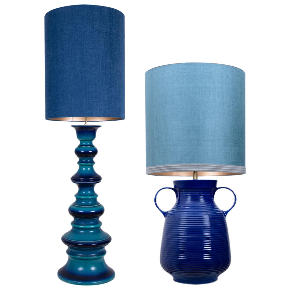 pair of large table lamps