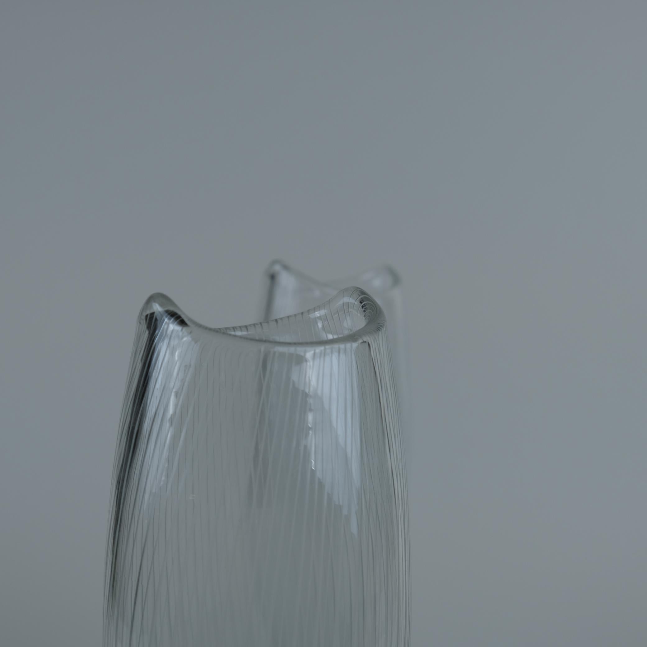 Finnish Pair of Large Tapio Wirkkala Line-Engraved Art Pieces Model 3545, Iittala, 1950s For Sale