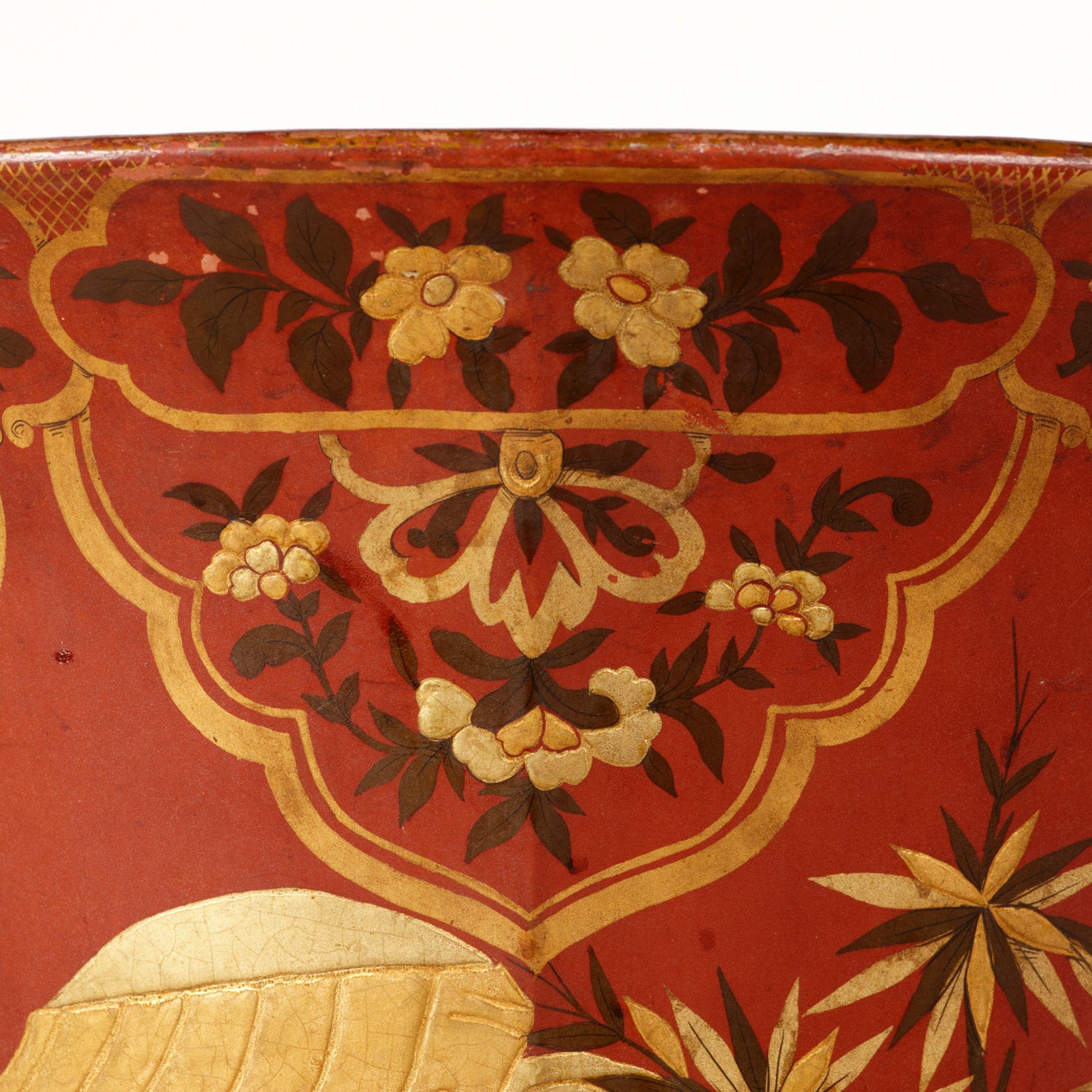 Other Pair of Large Terracotta Floor Vase's Original Chinoiserie Decoration For Sale