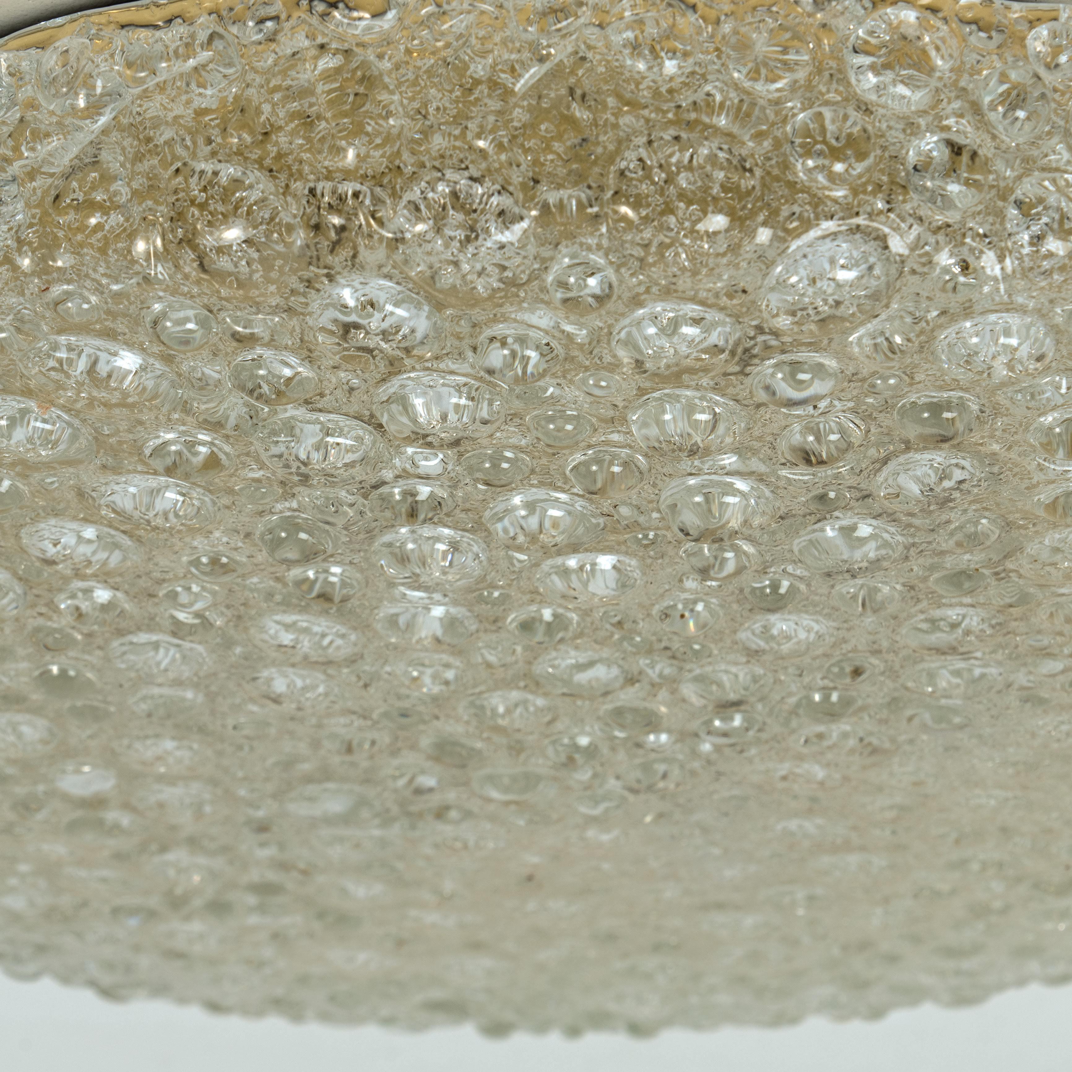  1 of the 2 XL Thick Massive Bubble Glass Flush Mount/Wall Lights, 1960 For Sale 9