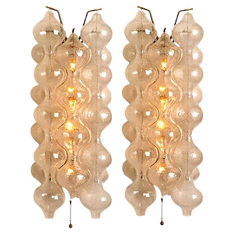 1 of 2 Pairs of XL Tulipan Wall Lamps or Sconces by J.T. Kalmar (H 21, 6") 1960s