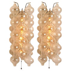 Pair of Large Tulipan Wall Lamps or Sconces by J.T. Kalmar 'H 21.2',1960s