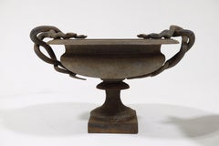 Pair of Large Val d'Osne Cast Iron Snake Urns