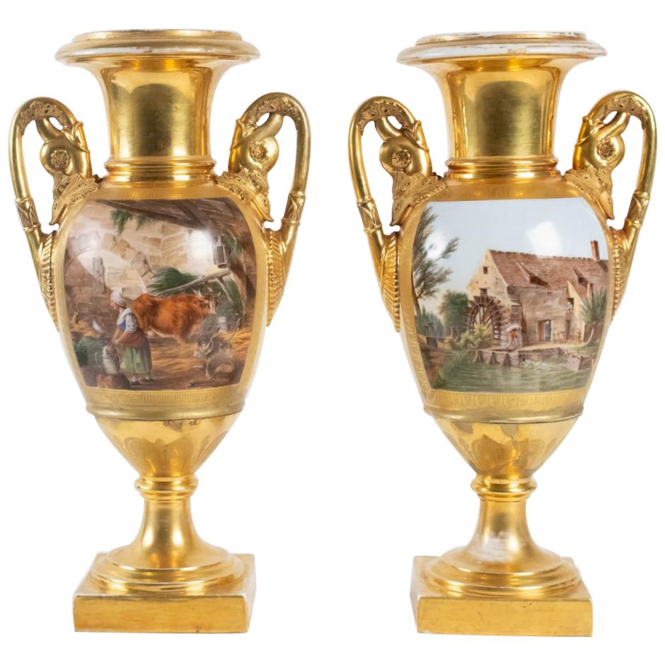 Pair of Large Vases, Empire Period