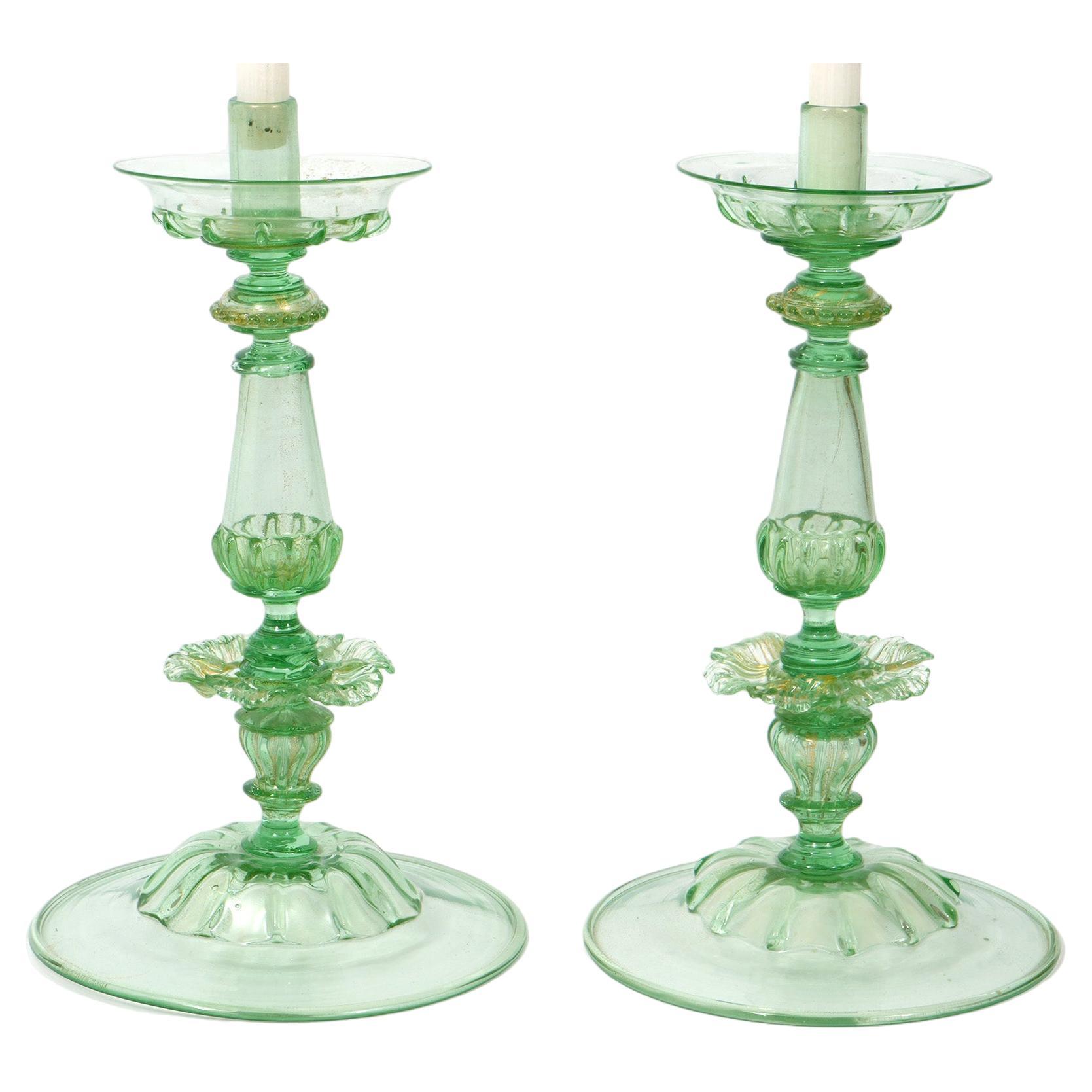 Glass Candlesticks 589 For Sale at 1stDibs antique crystal