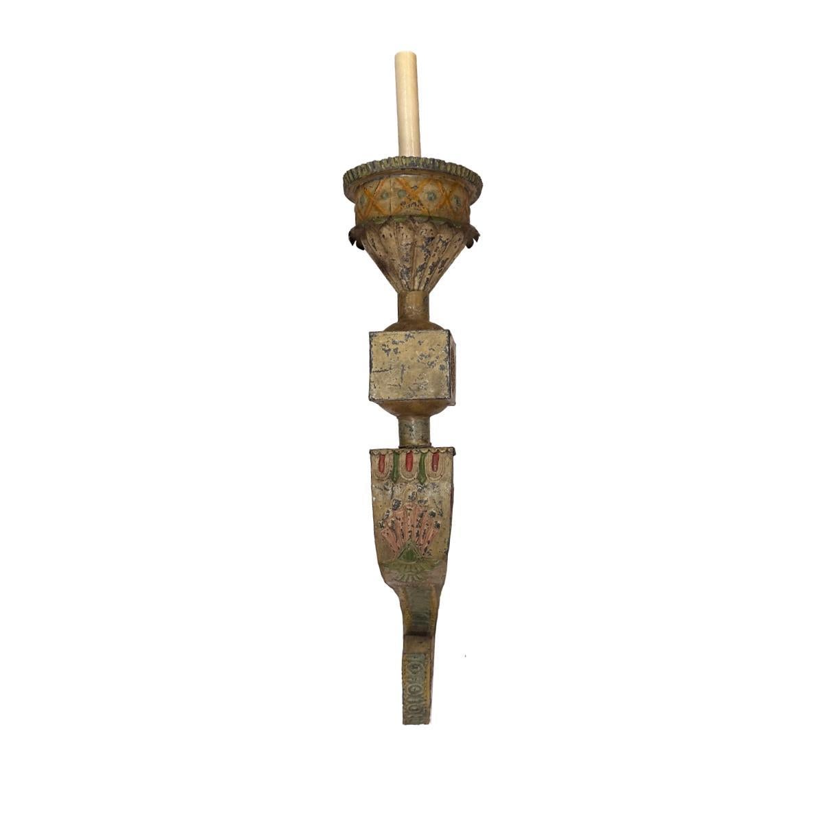 Pair of Large Venetian Metal Sconces In Good Condition For Sale In New York, NY